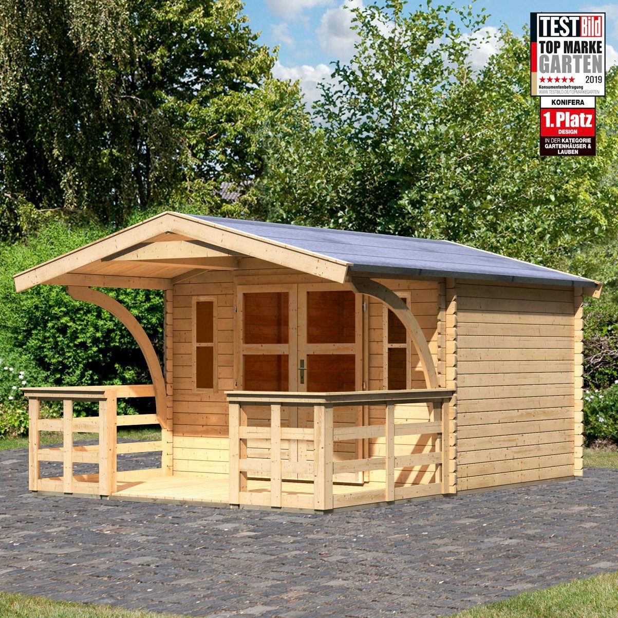 Konifera Set Gartenhaus Regensburg 3 Bxt 346x456 Cm Inkl