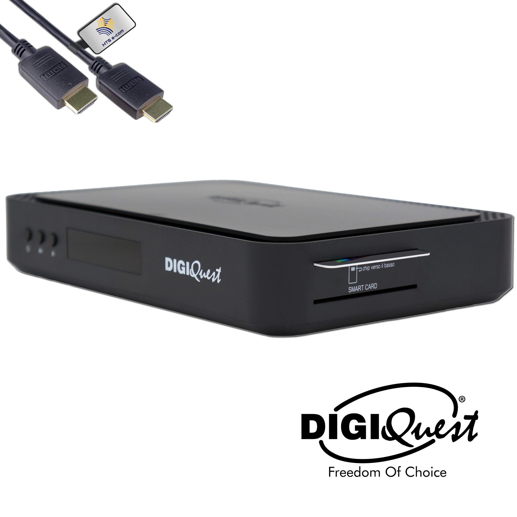 DIGIQuest TiVuSat 4K Karte Black + DIGIQuest Q99 UHD Receiver + Wifi (aktiviert) SAT-Receiver