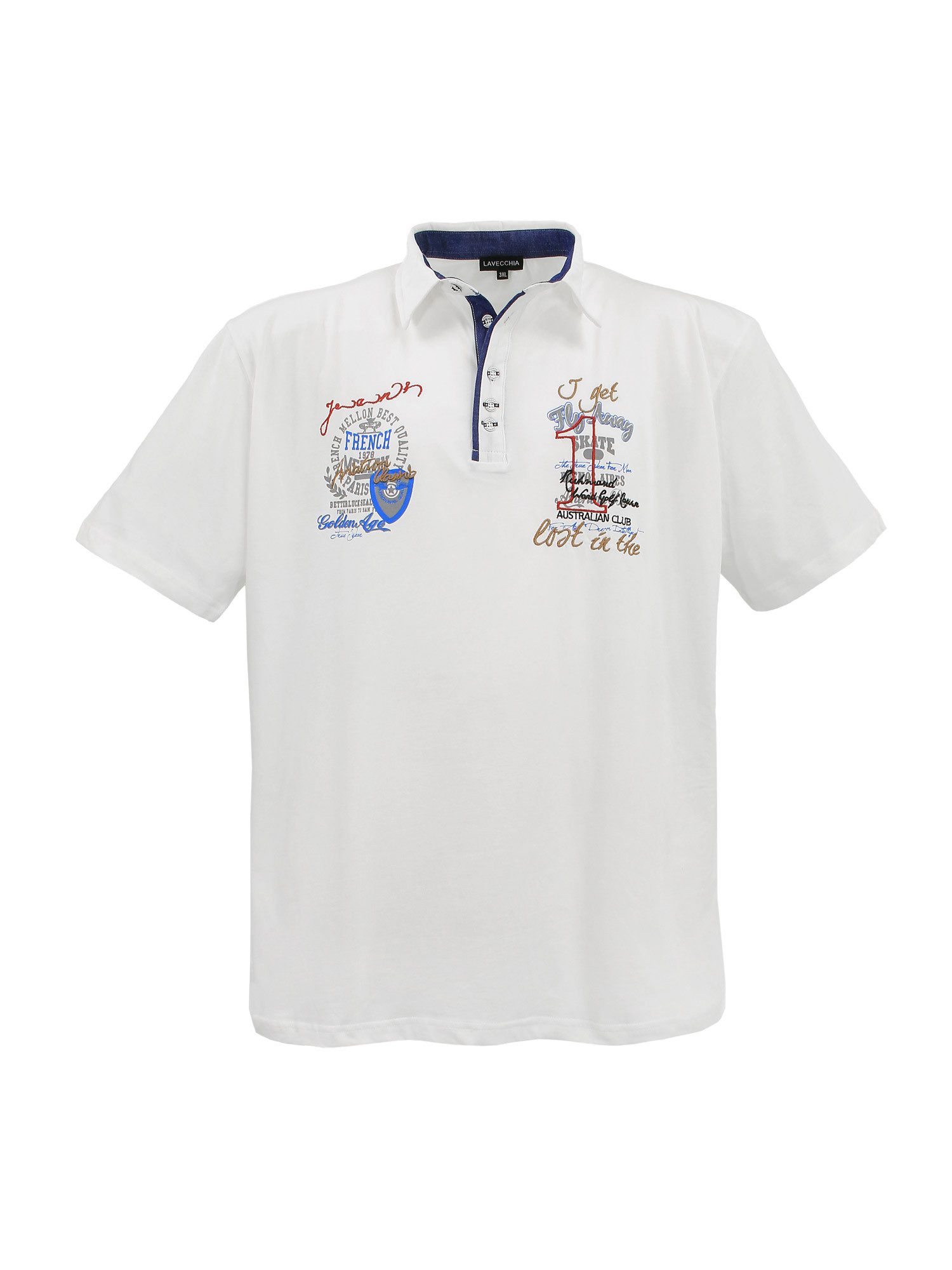 Lavecchia Poloshirt Lavecchia Herren Poloshirt LV-3101 (Creme-Weiss, 7XL) H günstig online kaufen