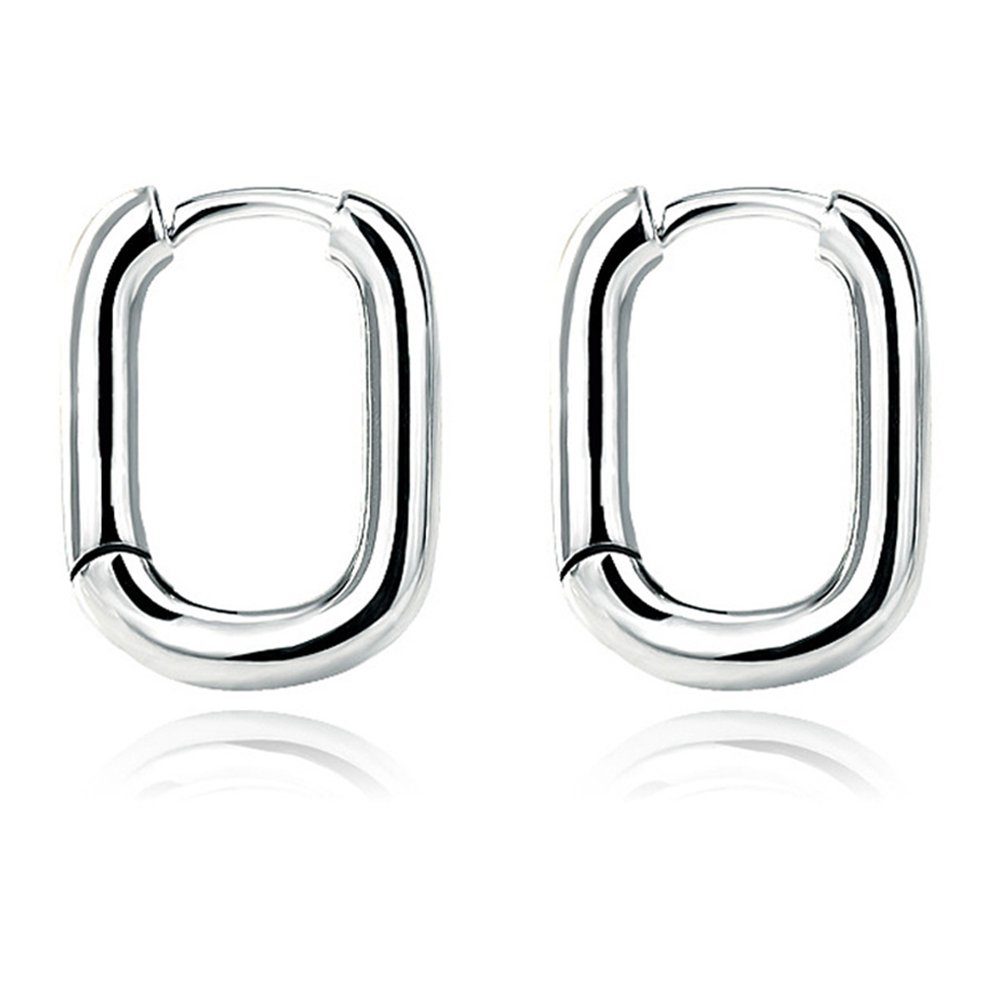 Haiaveng Paar Ohrhänger Silber 925 für Damen Ohrringe, Klein Huggie Hypoallergen Ohrringe silvery