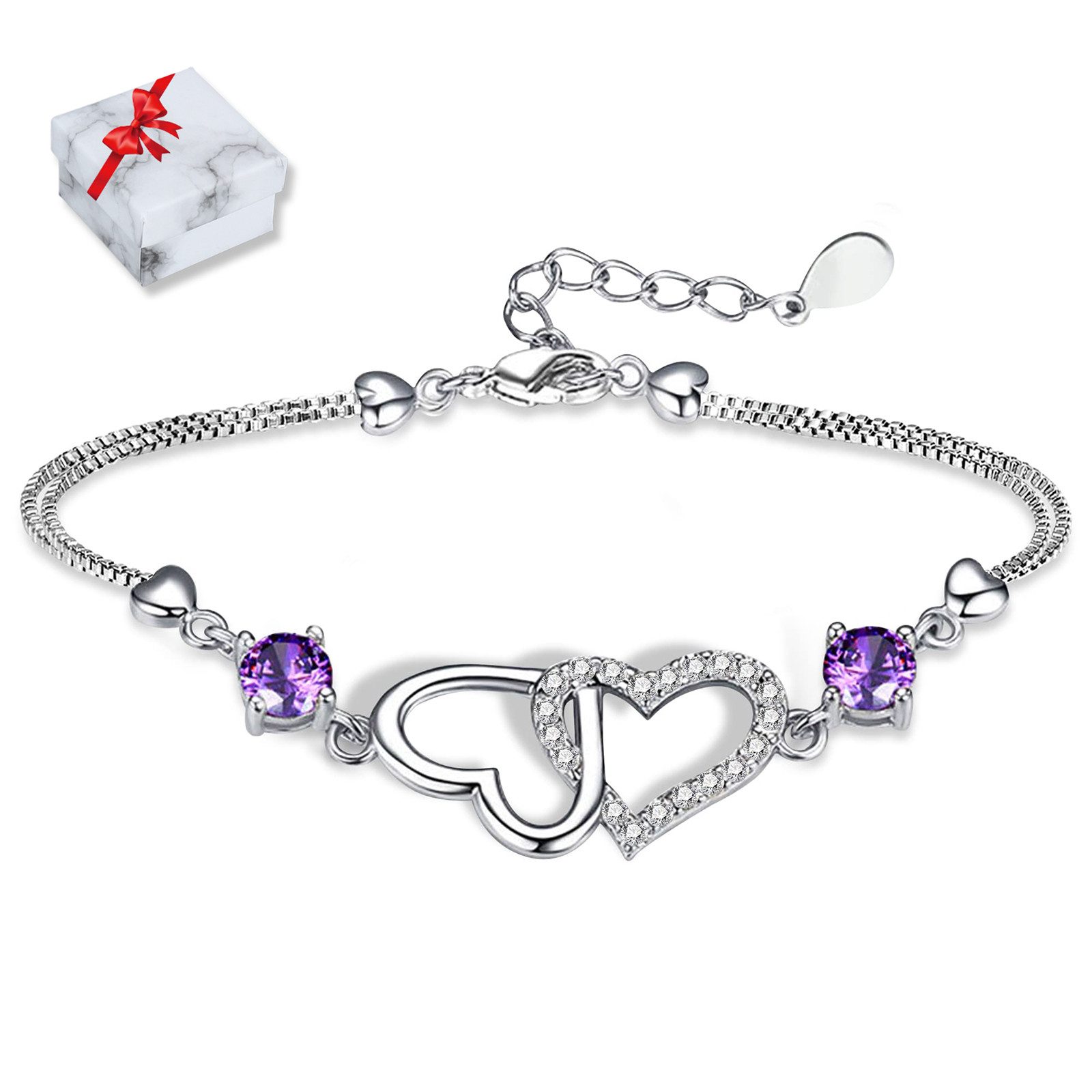 RWEUOQ Silberarmband Set Sterlingsilber-Armband Diamanten Damen günstig online kaufen