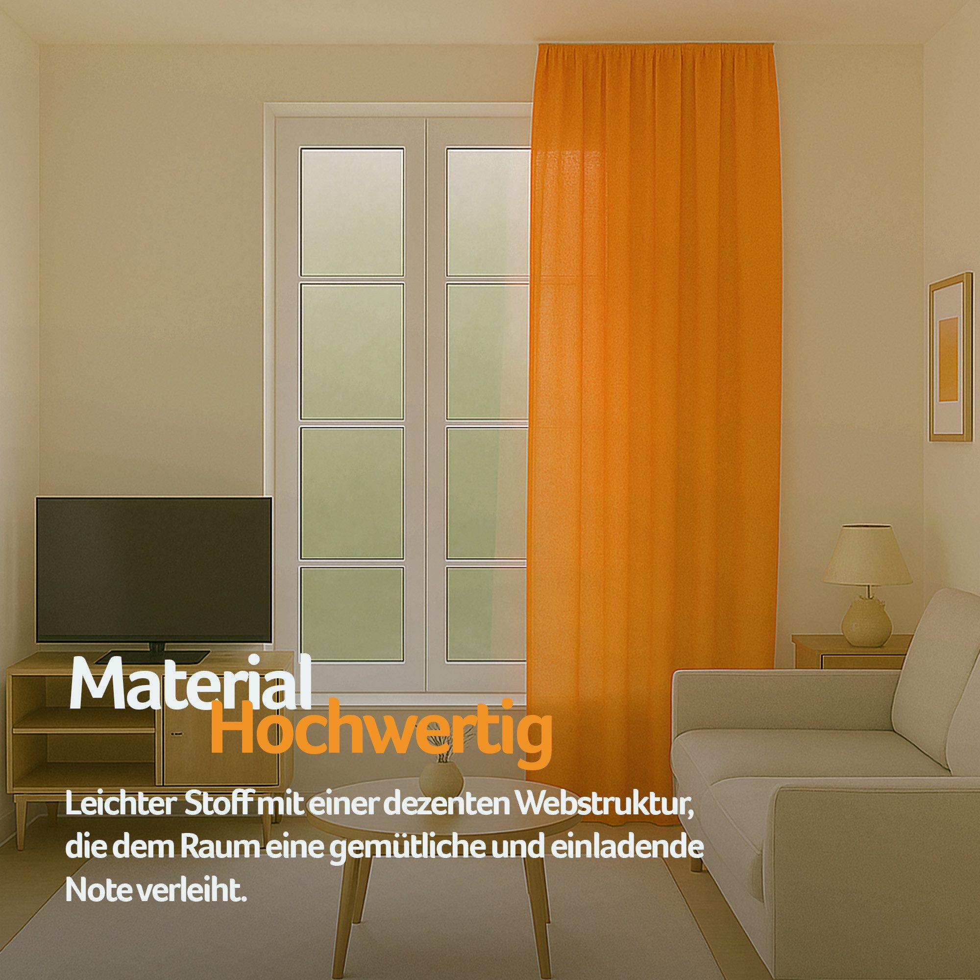 Bestlivings Vorhang Gardine Blickdicht "Ellen", Kräuselband günstig online kaufen