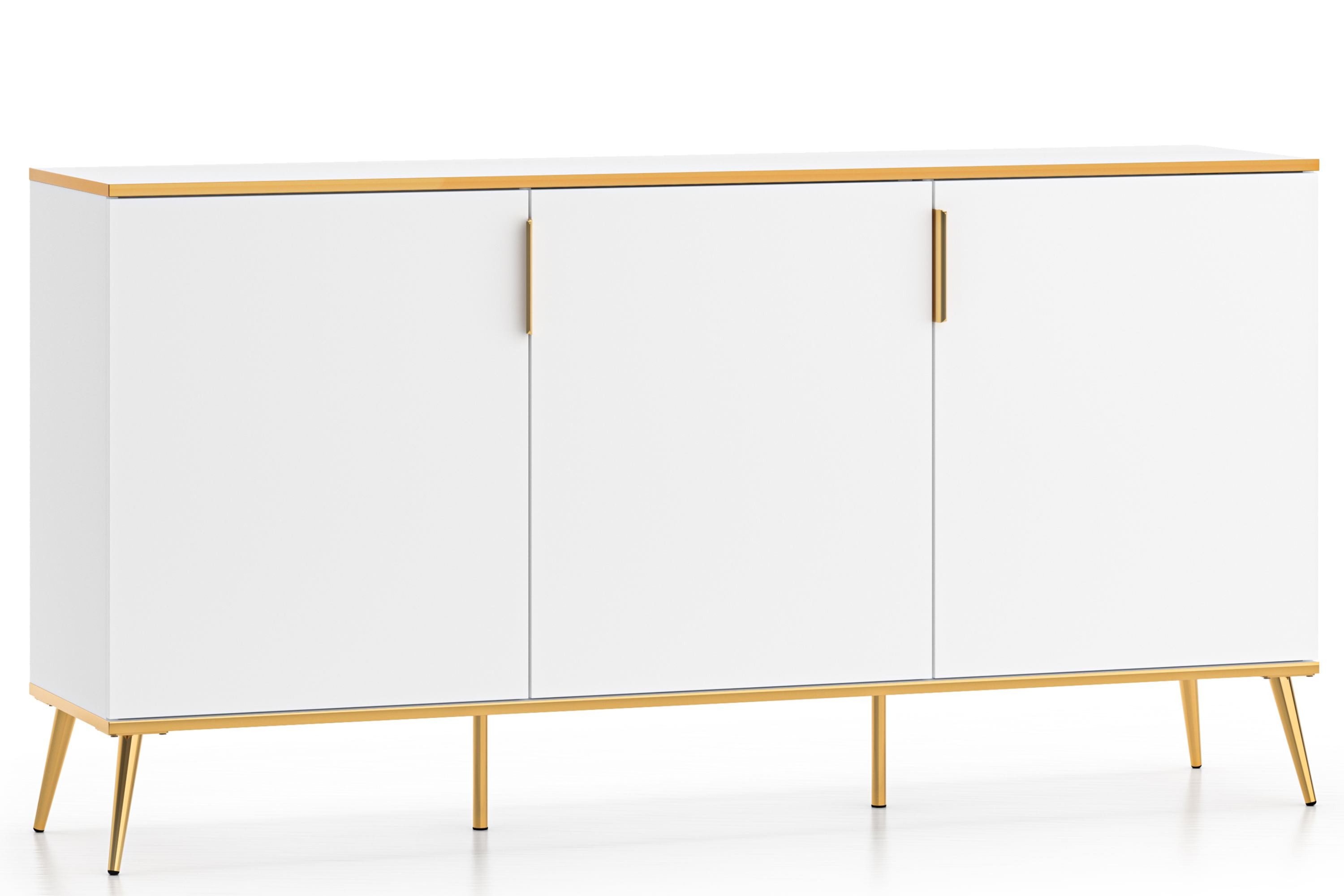 KONSIMO® Kommode VELTI Türkommode, hergestellt in der EU, Push-to-Open, mit Soft-Close-Funktion, Elegant