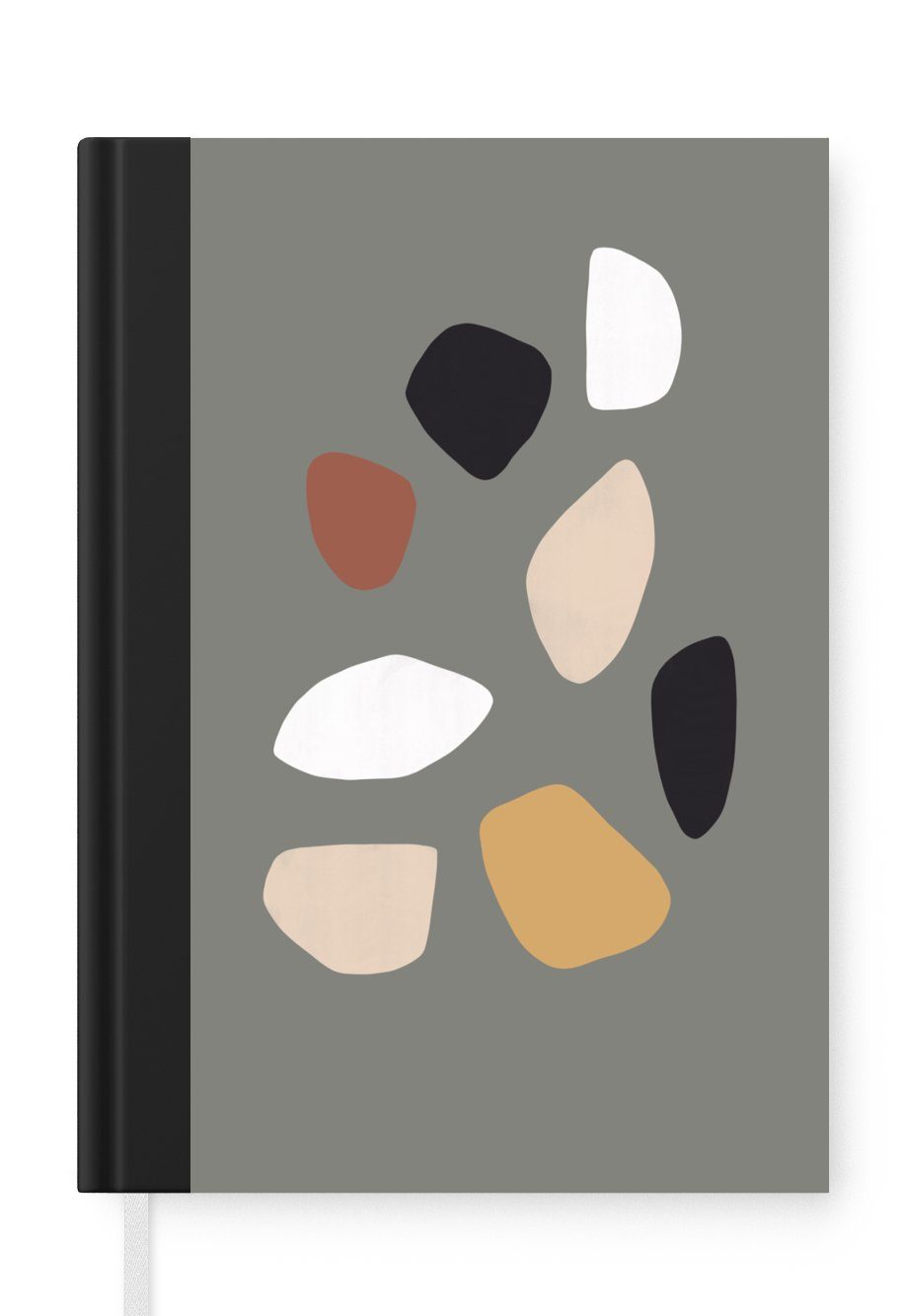 MuchoWow Notizbuch Minimalismus - Pastell - Gestaltung, Journal, Merkzettel, Tagebuch, Notizheft, A5, 98 Seiten, Haushaltsbuch | Notizbücher