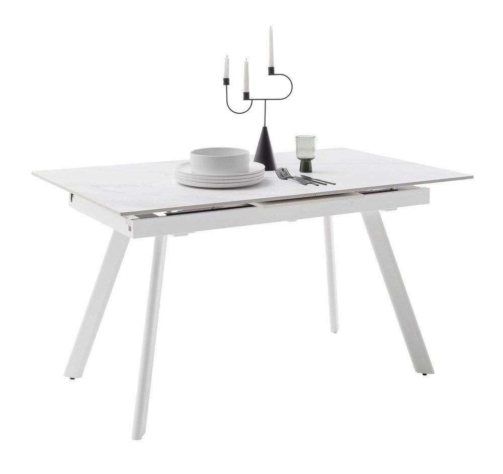 MCA furniture Esstisch Esstisch Parenzo, weiß, ausziehbar, 140(180) x 90 (No-Set), 140-180 cm, ausziehbar, Tisch, Esszimmertisch, Küchentisch