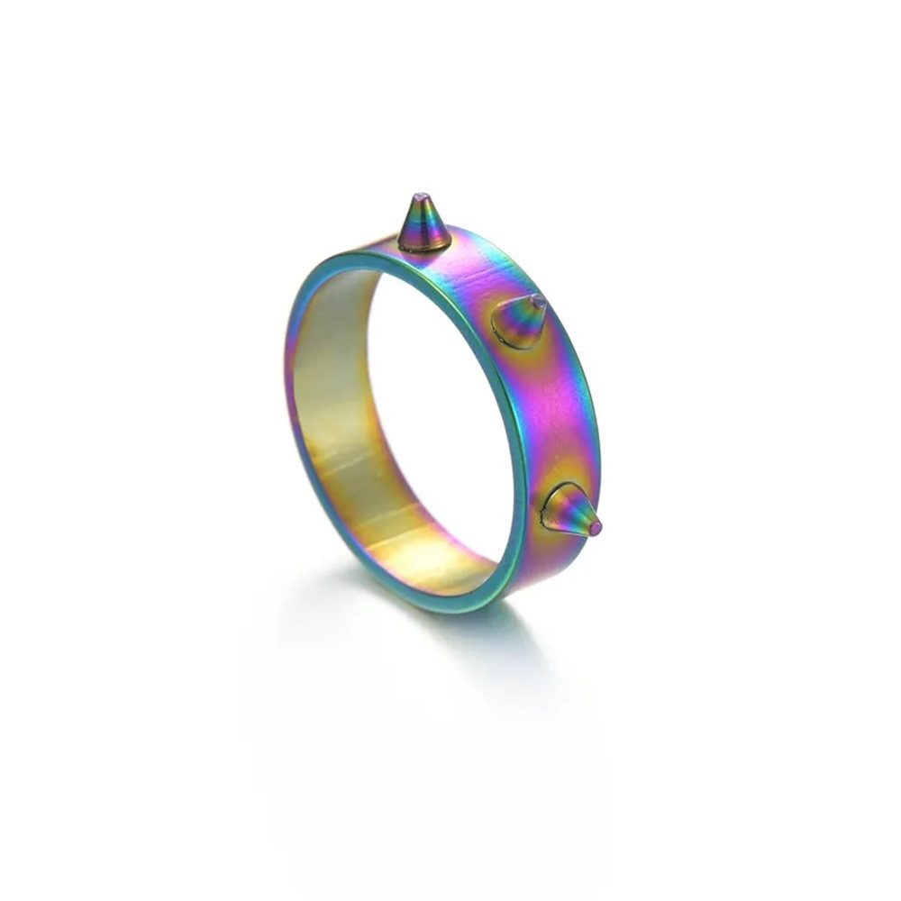 Eyecatcher Fingerring Gothic Punk Stachel Ringe verschiedene Farben Zacken, Stacheln, Punk
