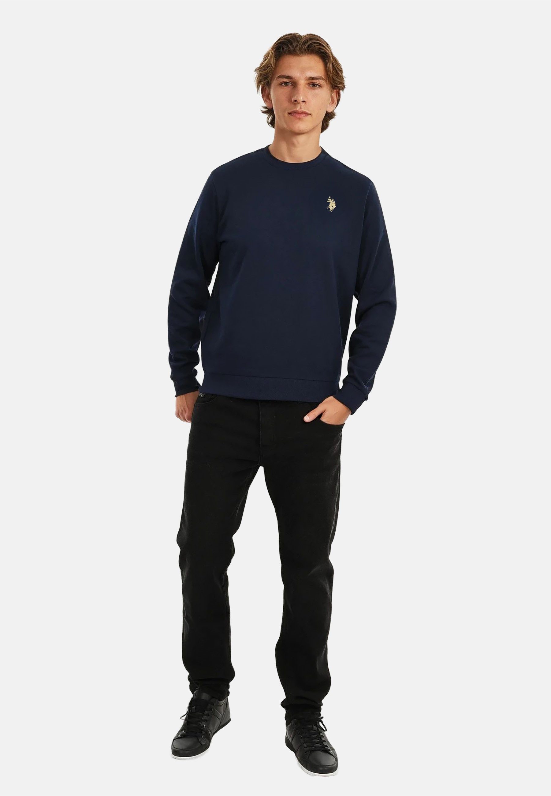 U.S. Polo Assn. Rundhalspullover Pullover USJaxxon – Herren Sweatshirt mit günstig online kaufen