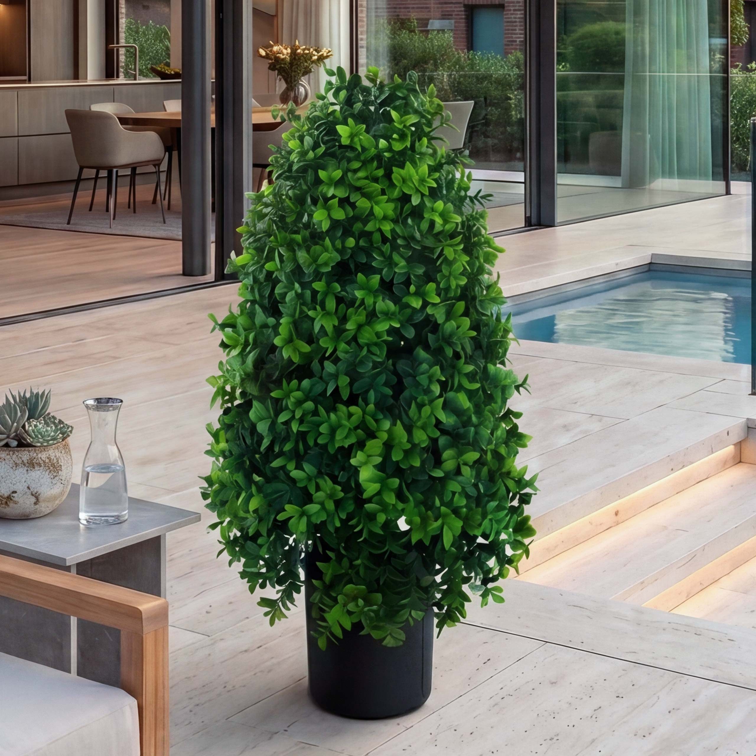 Kunstbaum MCW-Q89 Buchsbaum, MCW, Höhe 60 cm, Für Innen- und Außenbereiche geeignet
