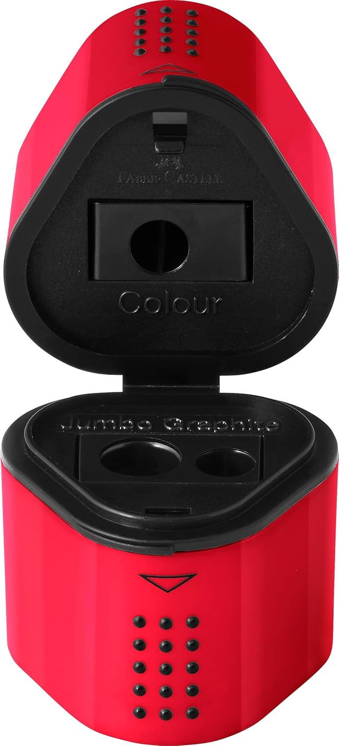 Faber-Castell Spiel Faber-Castell Dreifachspitzdose Colour Grip rot oder blau