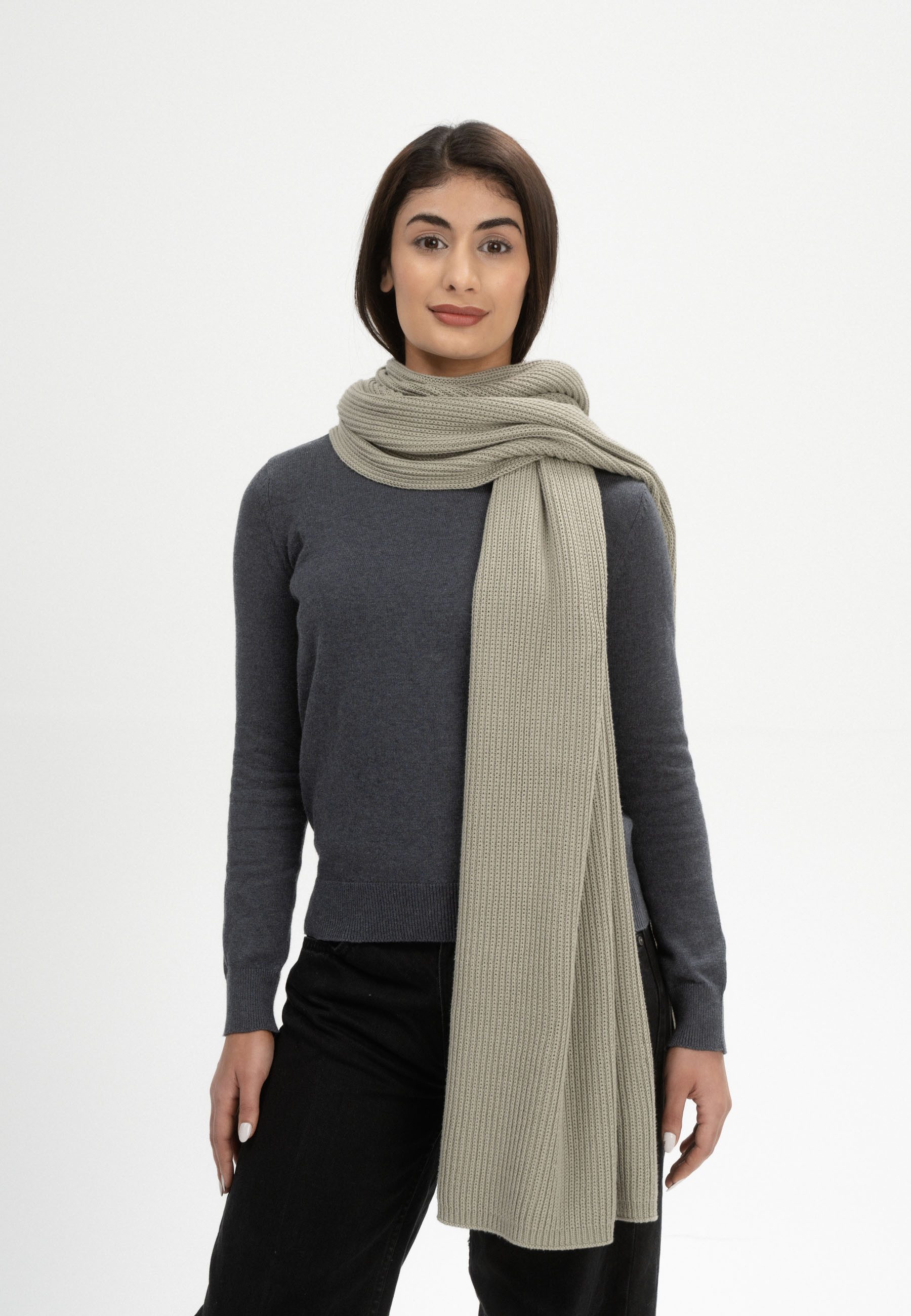 MELA Schal Unisex Rippstrick Schal NAGNA günstig online kaufen