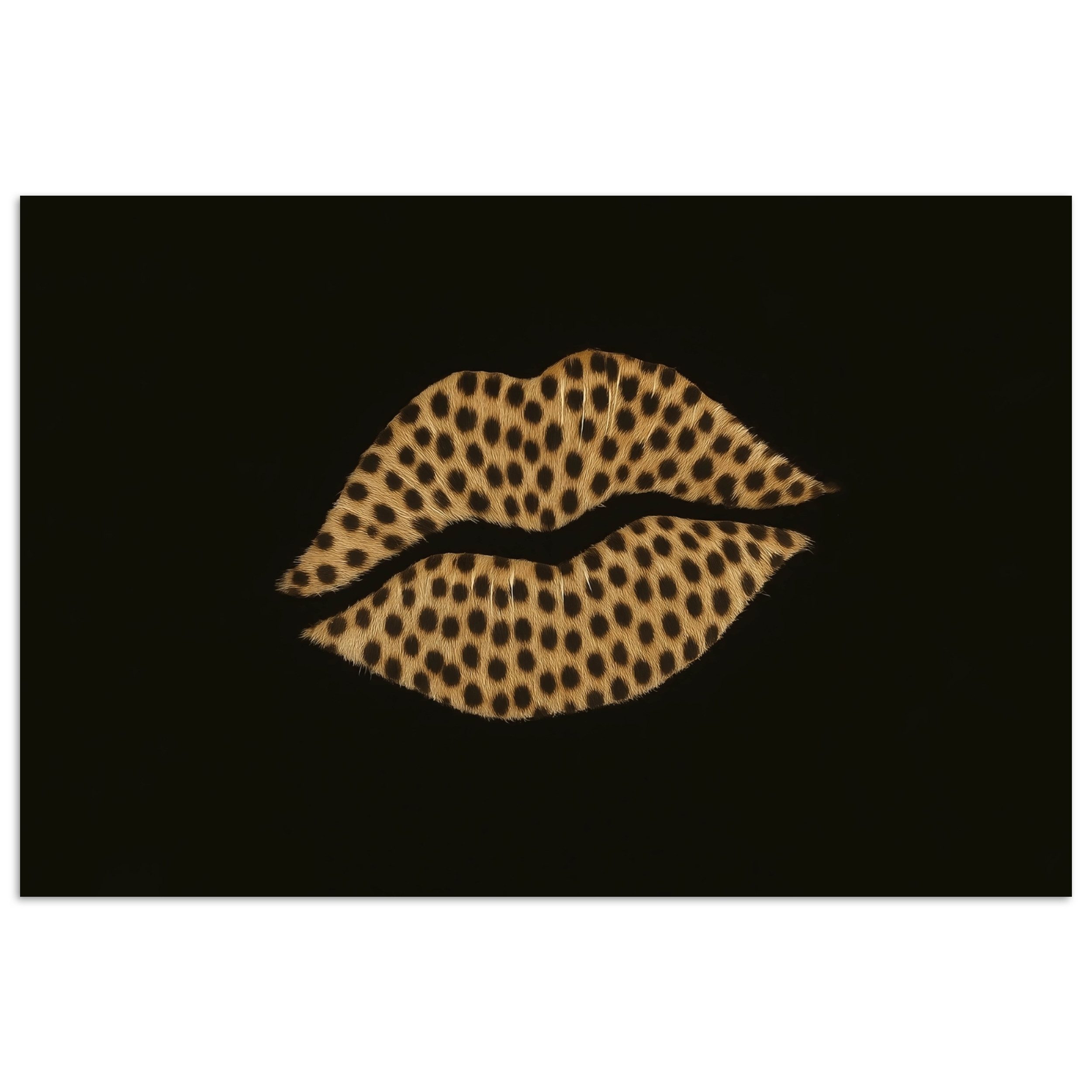 MuchoWow Poster Lippen - Schwarz - günstig online kaufen