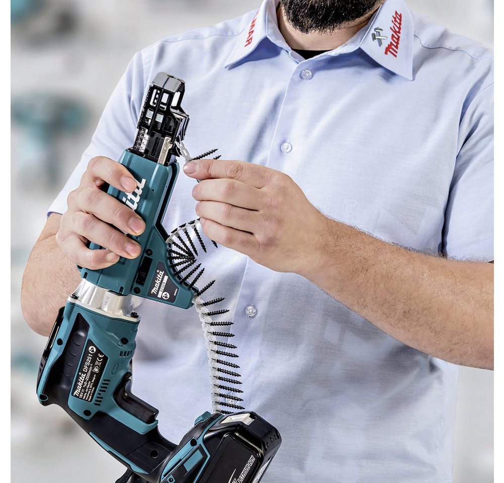 Thumbnail - Makita Akku-Ratschenschrauber Makita DFS452AJX2 Akku-Schnellbauschrauber 18 V 2 Ah