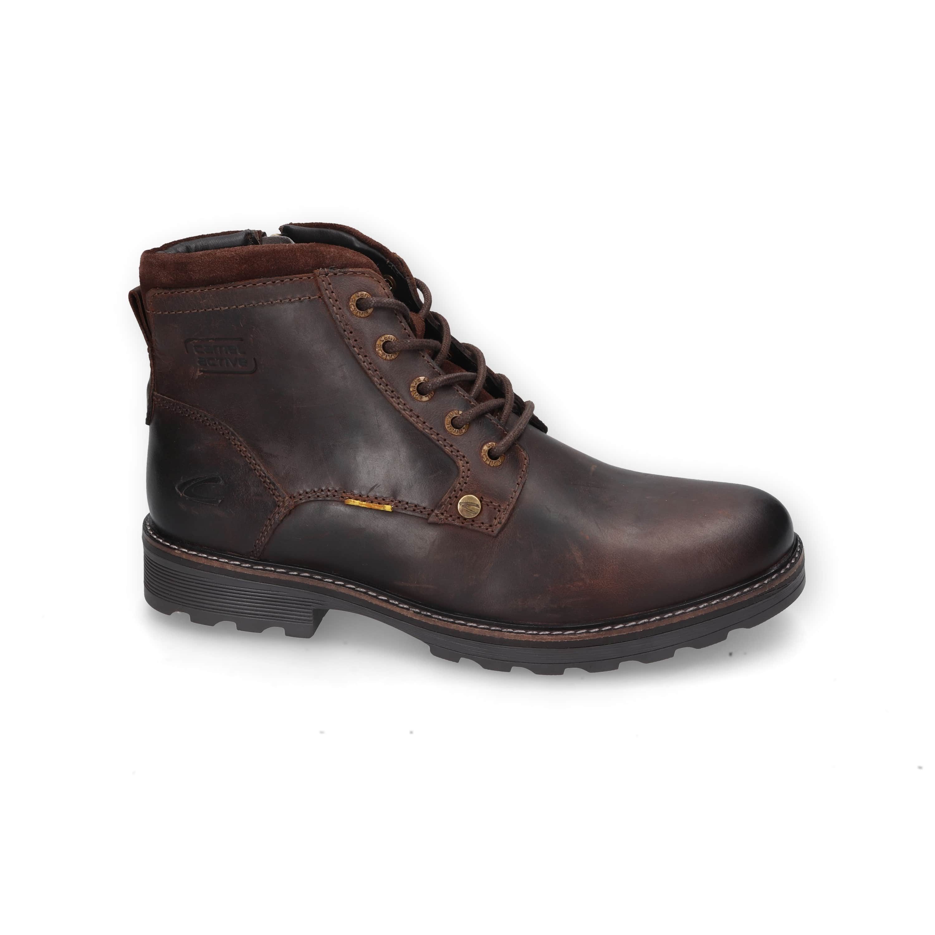 camel active Boots brushed Nappa CAFE Schnürboots günstig online kaufen