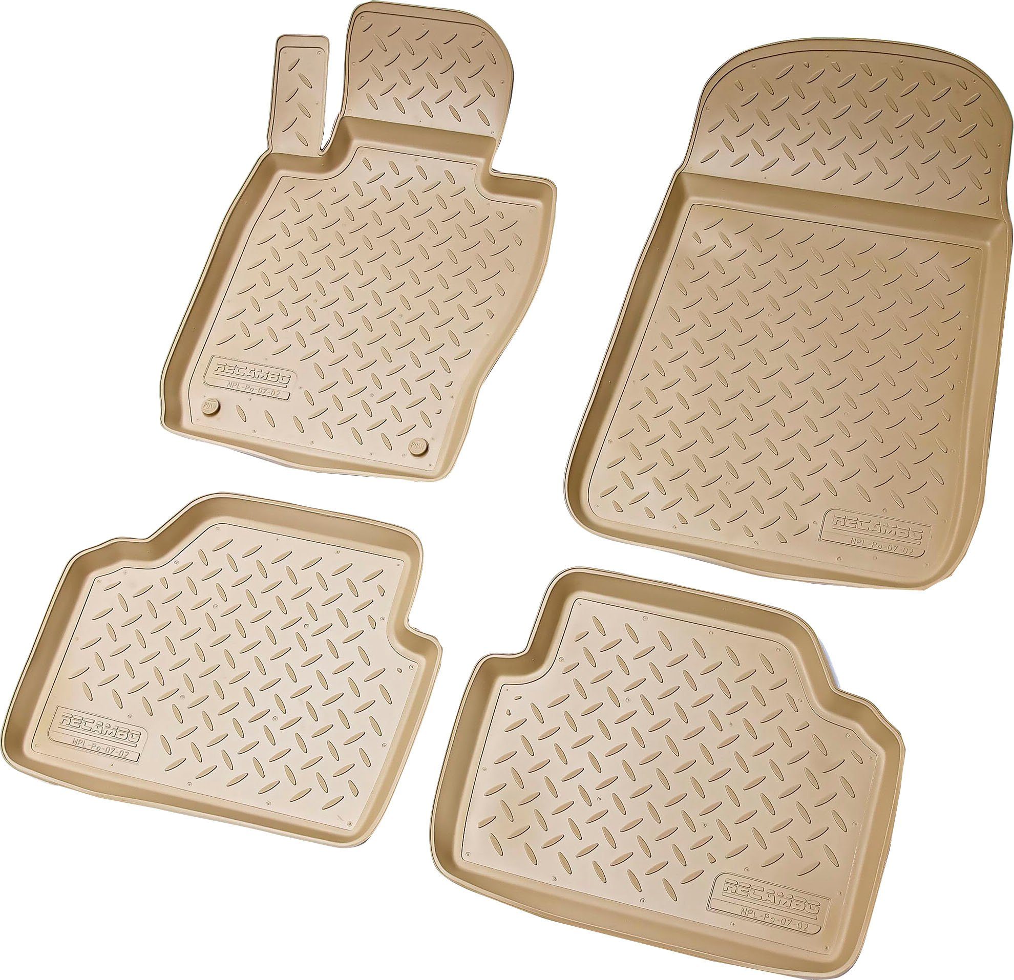 Fußmatten Automatten Gummimatten für Ford Fiesta 2008-2015 3D Passform