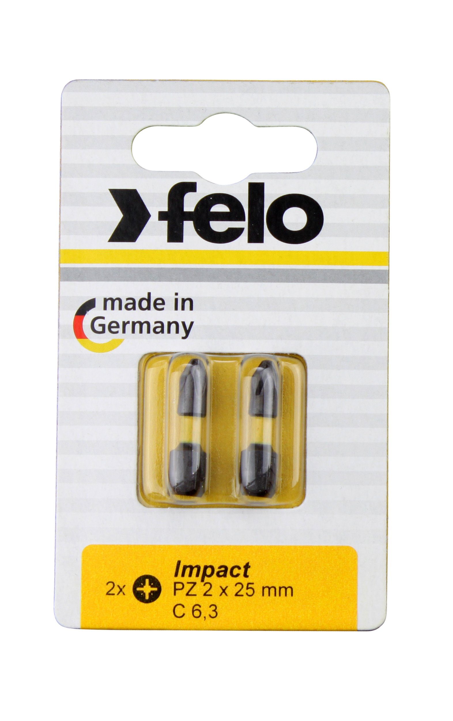 Felo Torx-Bit Felo Impact 6,3 25 Tx 30 C mm, Karte Stk 2 Bit, auf x
