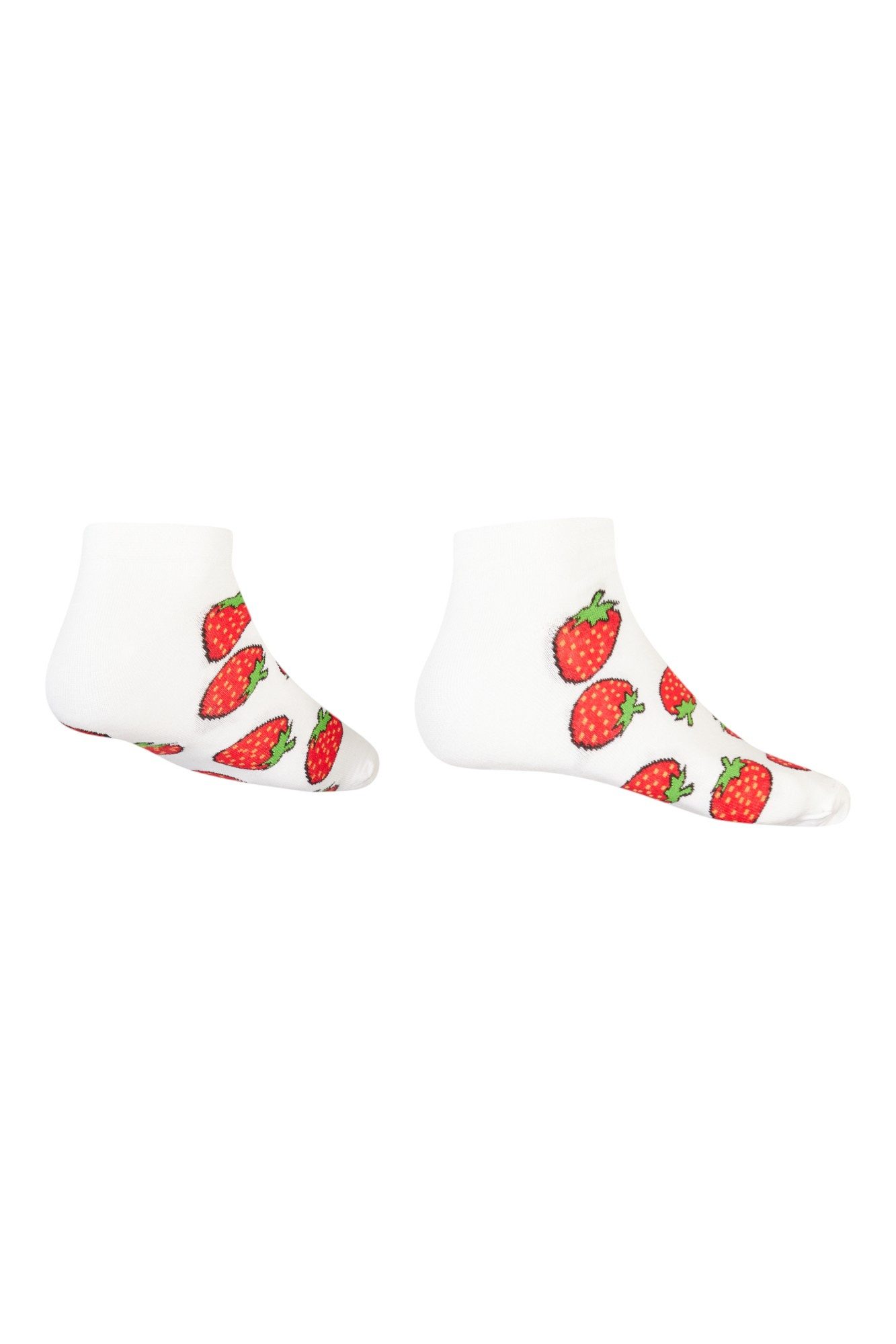 AbgeStrumpft Sneakersocken AbgeStrumpft Erdbeere Sneaker (1 Paar, 1-Paar, 1 Paar) lustiges Design