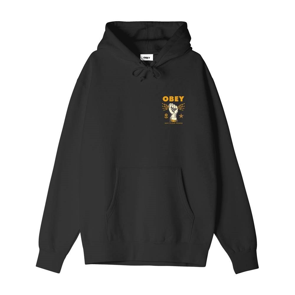 OBEY Hoodie Hoodie Obey New Clear Power, G XXL, F black (1-tlg)