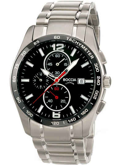 Boccia Chronograph Boccia 3767-02 Herrenuhr Chronograph Titanium 41mm