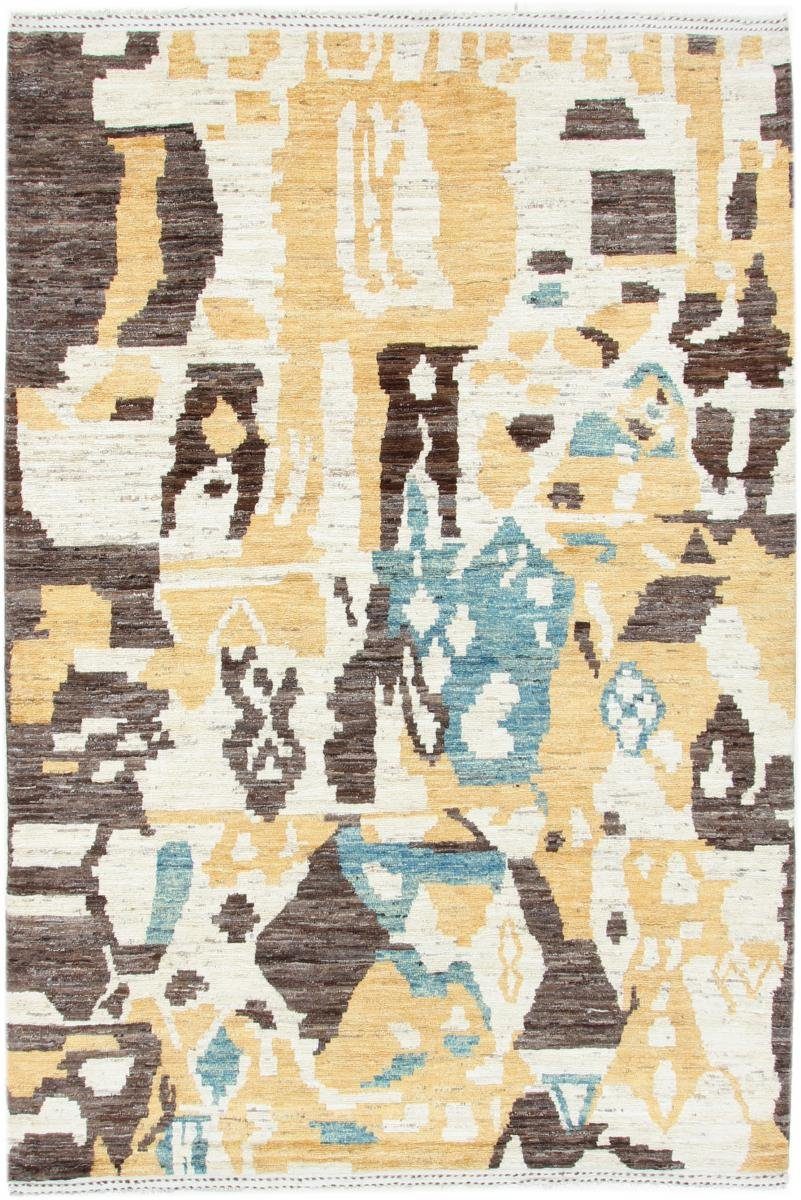 Orientteppich Berber Design 204x303 Handgeknüpfter Moderner Orientteppich, Nain Trading, rechteckig, Höhe: 20 mm