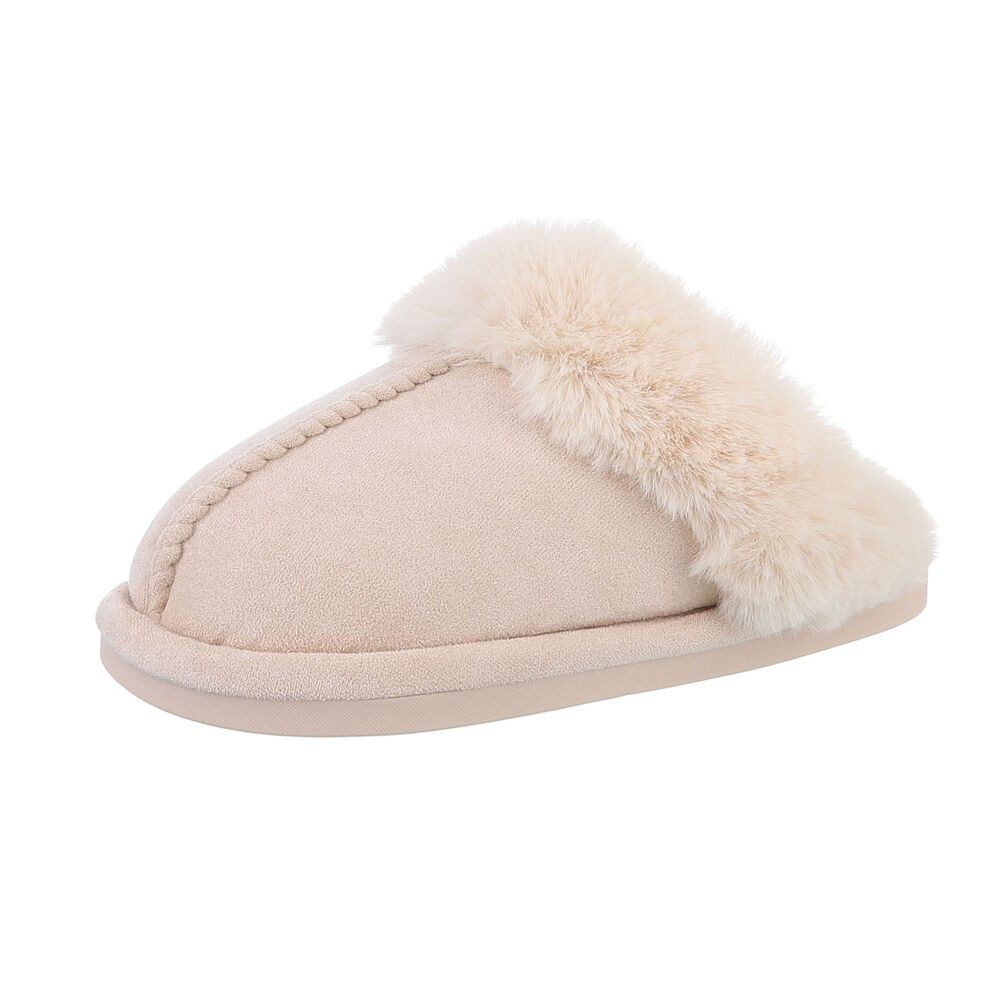 Ital-Design Damen Домашняя обувь Freizeit Hausschuh (87284088) Flach Домашняя обувь in Beige