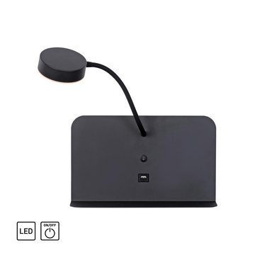 click-licht LED Wandleuchte LED Wandleuchte Board in Schwarz 4W 400lm, keine Angabe, Leuchtmittel enthalten: Ja, fest verbaut, LED, warmweiss, Wandleuchte, Wandlampe, Wandlicht