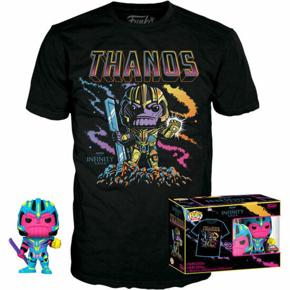 Funko Actionfigur Set Figur POP & Tee Marvel Infinity Saga Thanos Exklusiv
