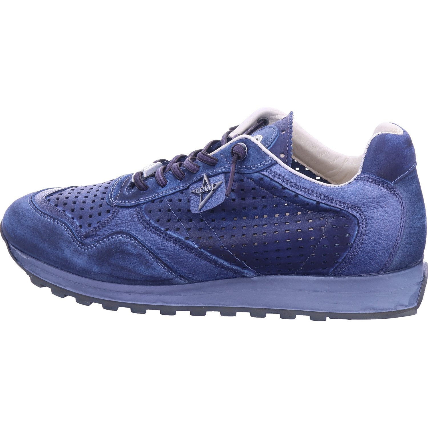Cetti used tin navy Schnürschuh