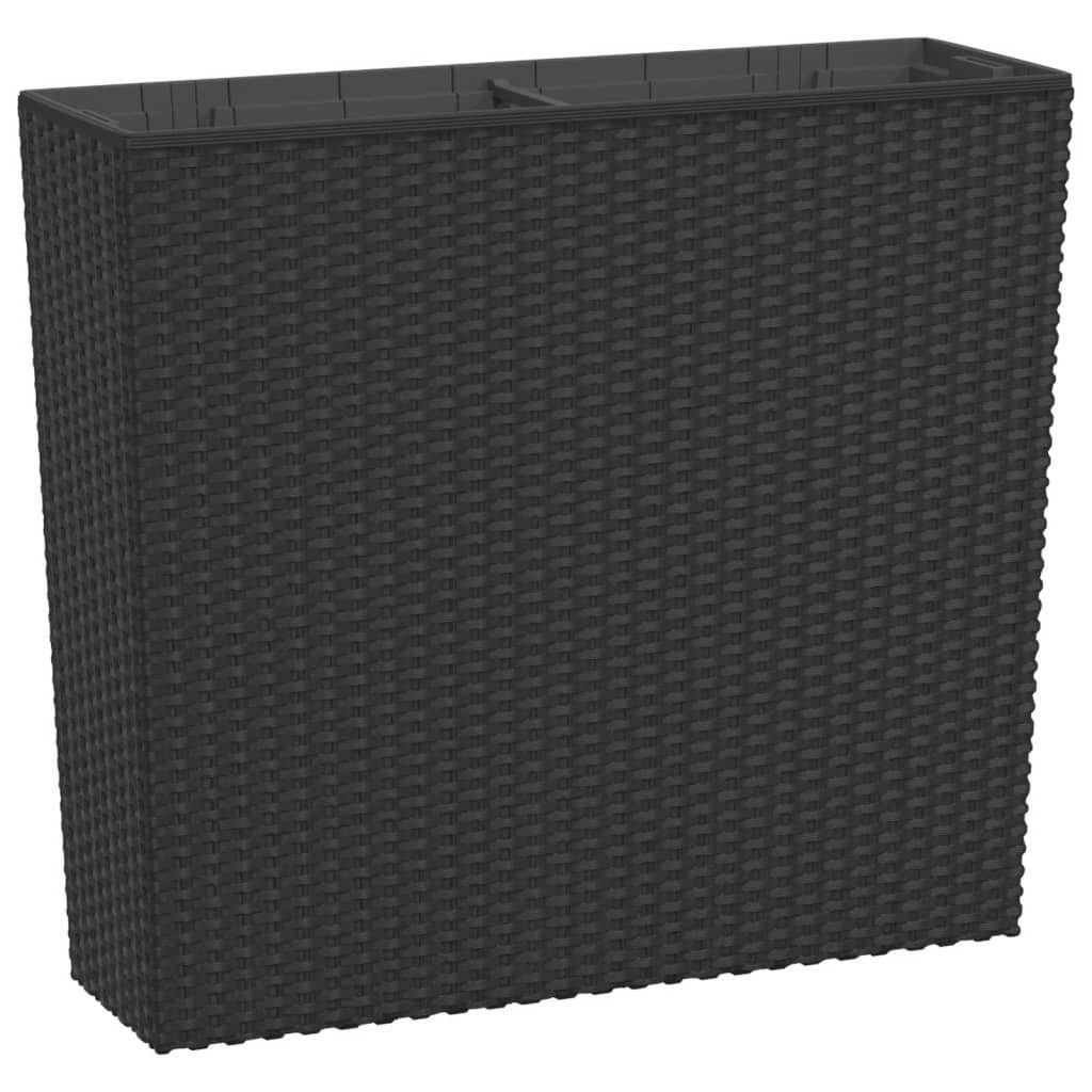 vidaXL Blumentopf Pflanzkübel mit herausnehmbaren Einsatz Anthrazit 12/44 L PP (1 St)