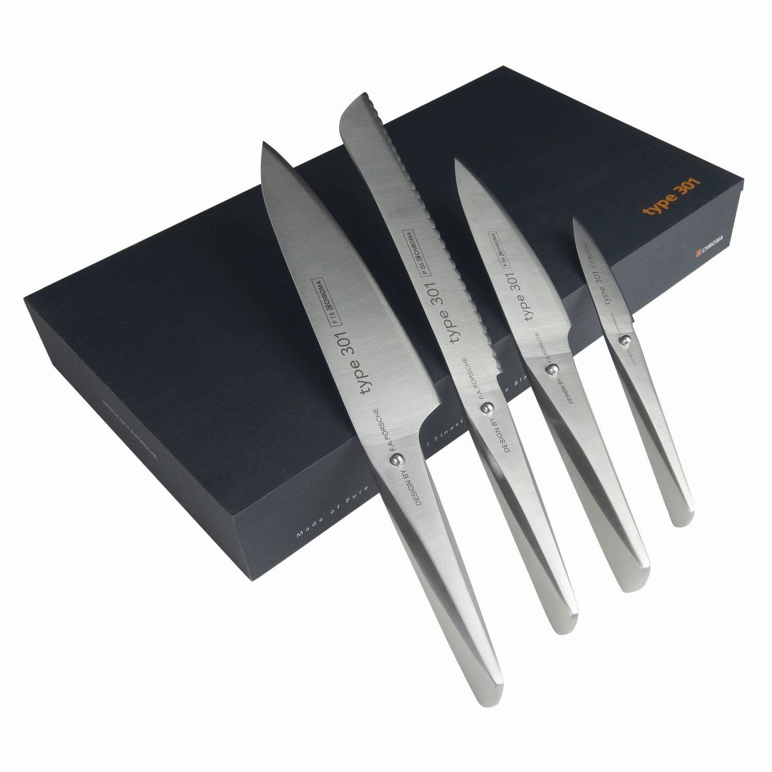 CHROMA Messer-Set Type 301 Messer-Set mit 4-tlg) Messern vier (4-teilig
