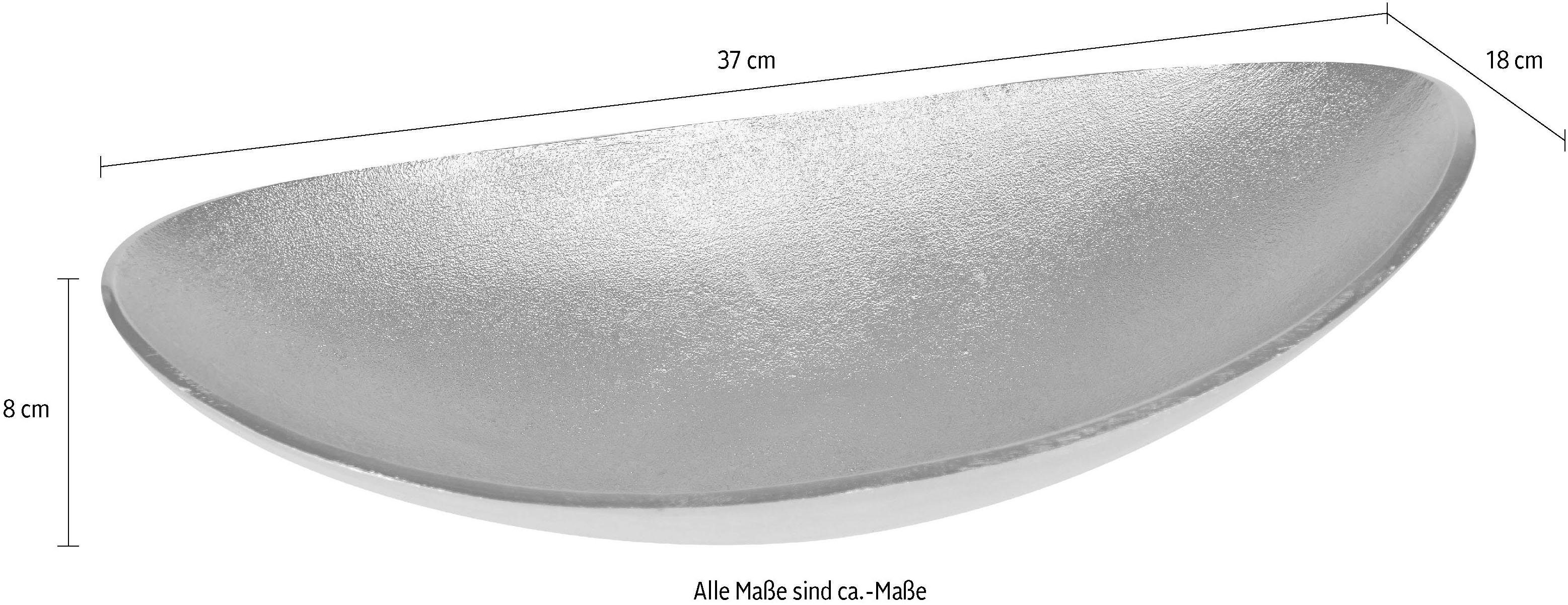 Home affaire Aluminium, Dekoschale oval silberfarben aus Julia