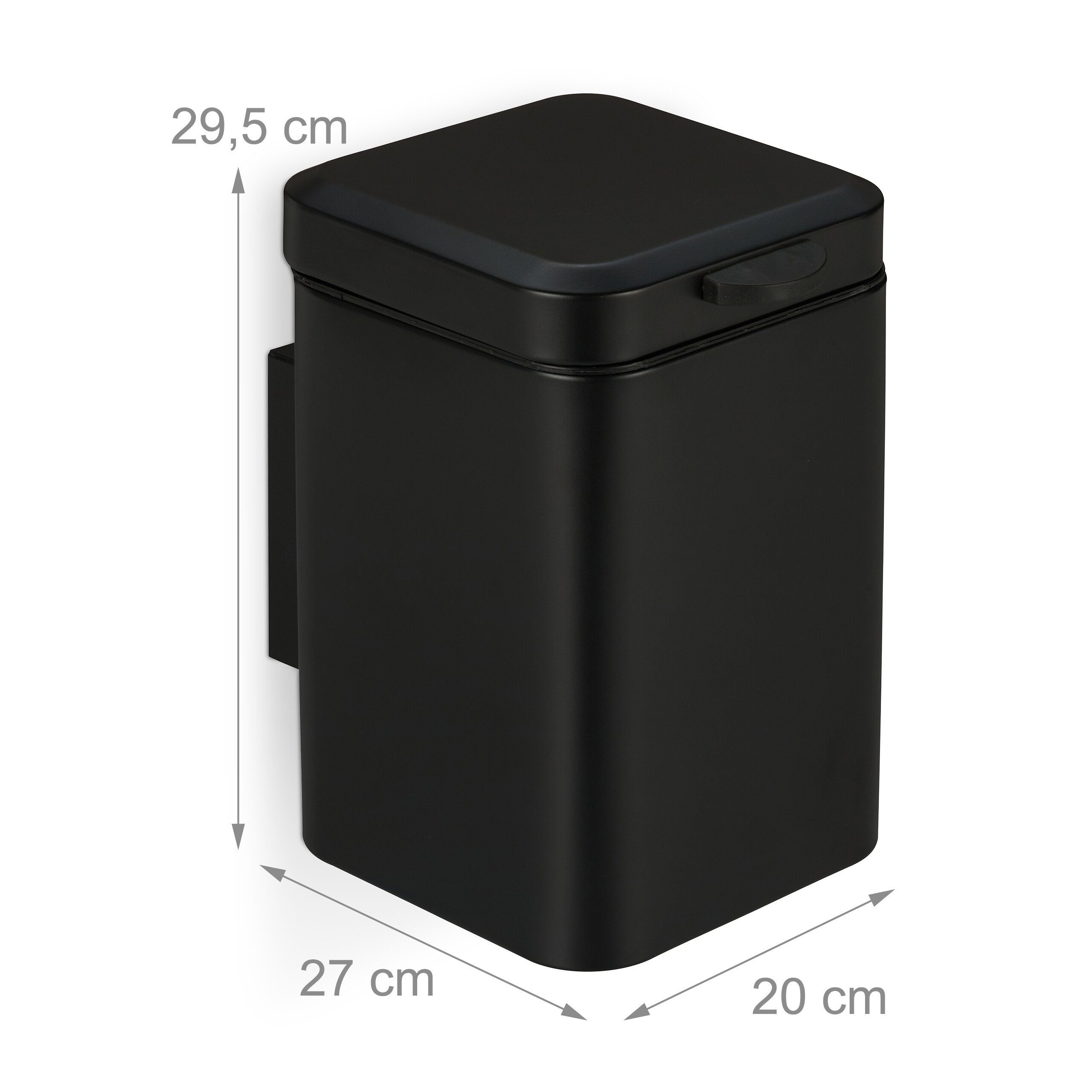 relaxdays Kosmetikeimer Wandmontage 6 Lit