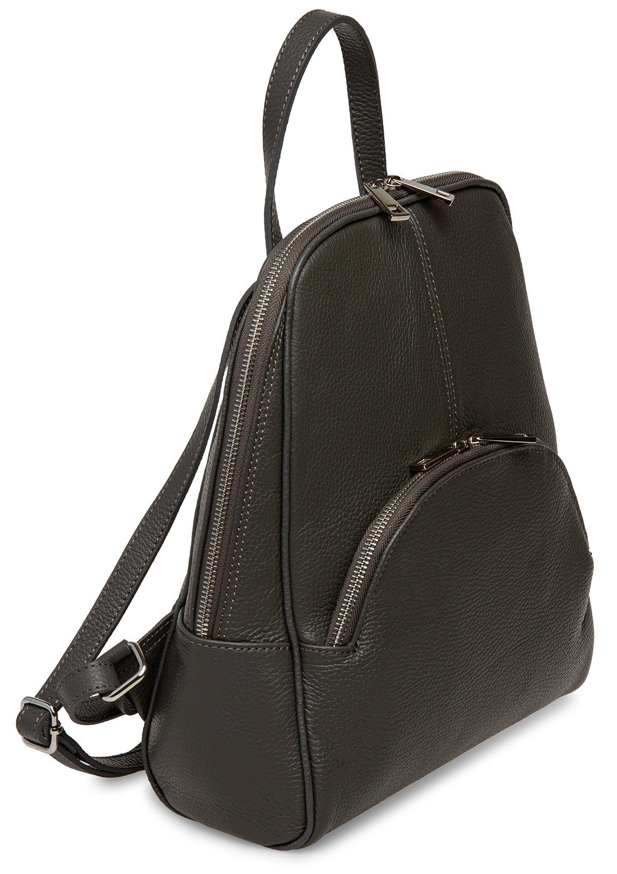 Caspar Cityrucksack eleganter großer Damen Leder günstig online kaufen