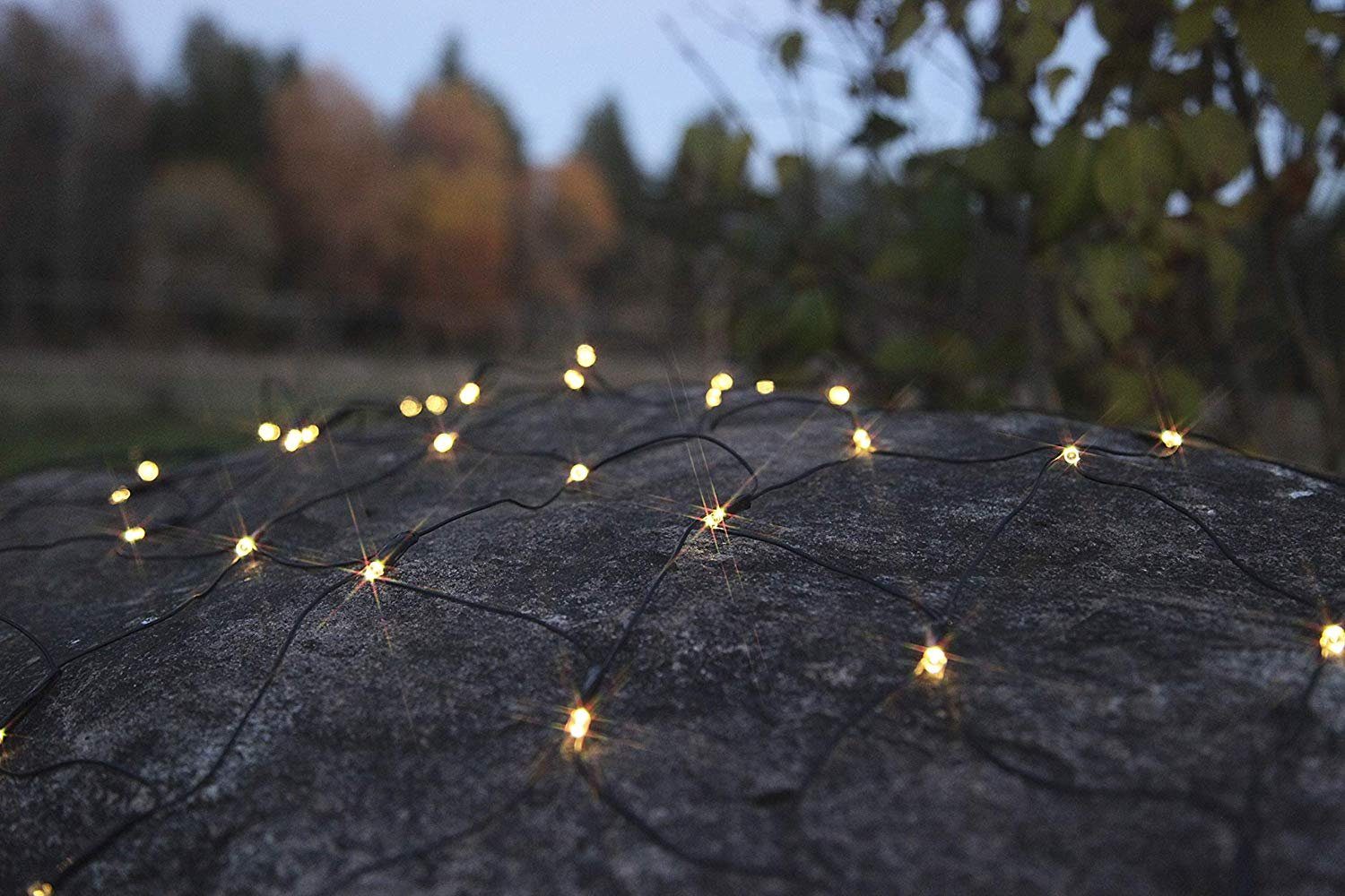 Star-Max LED Dekolicht LED Lichternetz mit 200 warmweißen LEDs 3x3 Meter für Innen und Außen