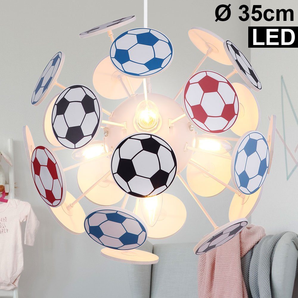 etc-shop Dekolicht, Kinder Decken Pendel Leuchte Fußball Spiel Zimmer  Jungen Hänge Kugel Lampe im Set inkl. LED Leuchtmittel online kaufen | OTTO