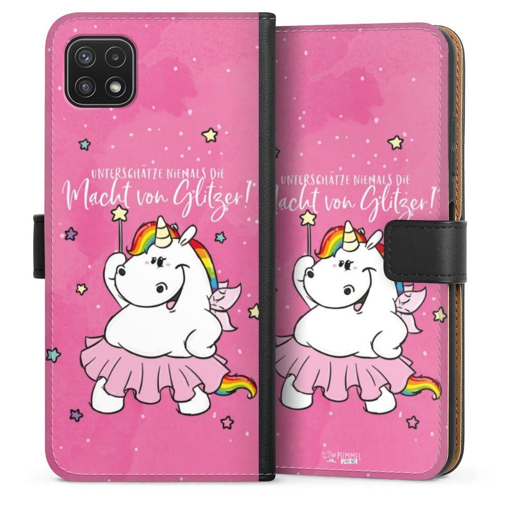 DeinDesign Handyhülle Pummeleinhorn Pummel & Friends Offizielles Lizenzprodukt Pummel Fee, Samsung Galaxy A22 5G Hülle Handy Flip Case Wallet Cover