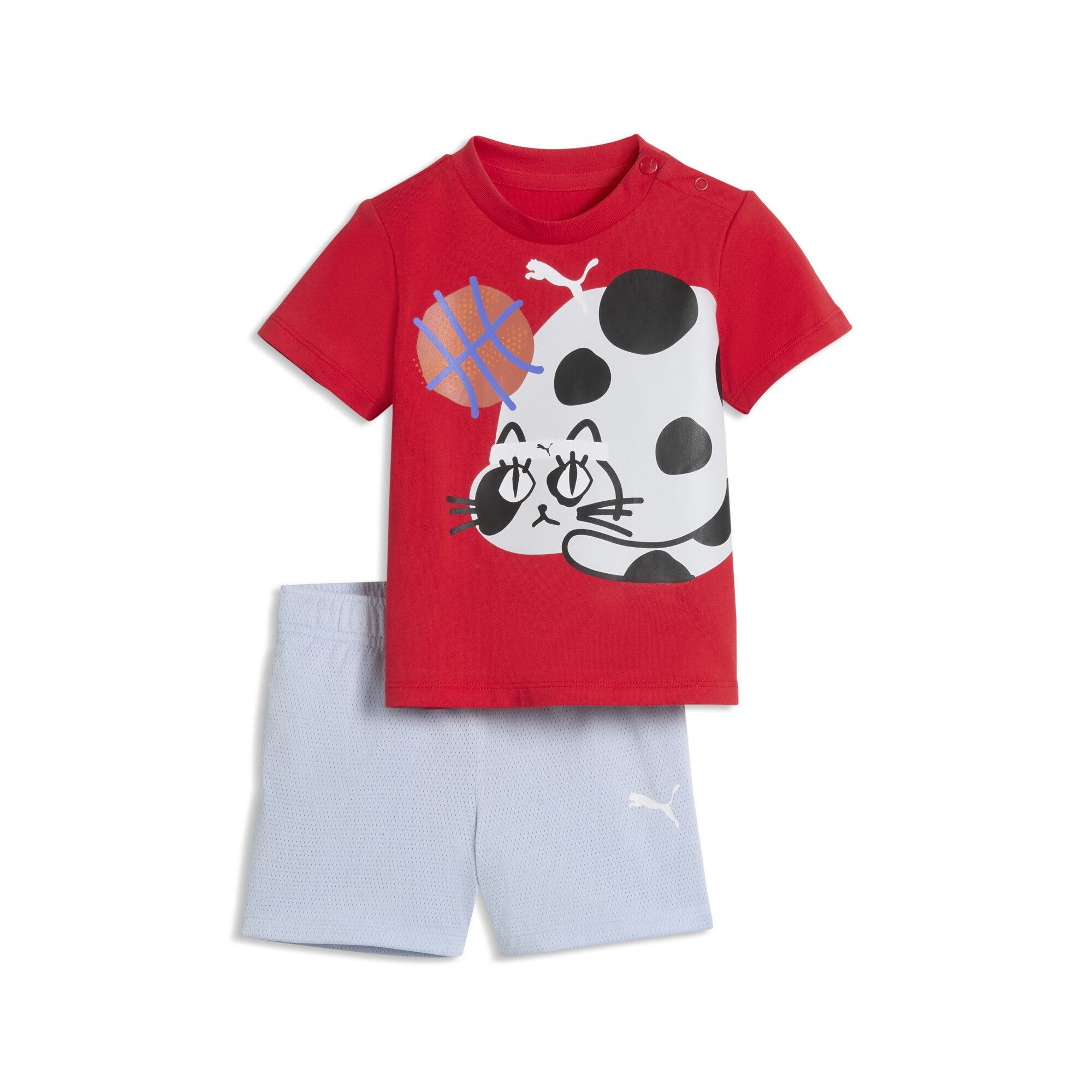 PUMA Jogginganzug Sporty Cats T-Shirt und Shorts im Set Kinder