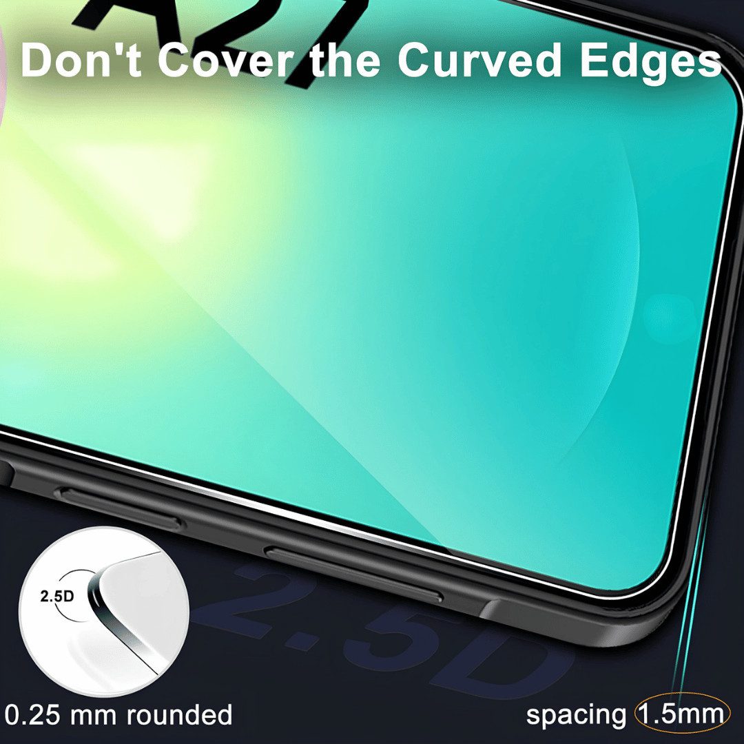 SmartUP Displayschutzglas 2X Schutzglas für Samsung Galaxy A27 5G Panzerfolie Full Screen 9H für Samsung Galaxy A27 5G, 2 Stück, Rundumschutz, passgenaue Verarb – Bild 3 von 5