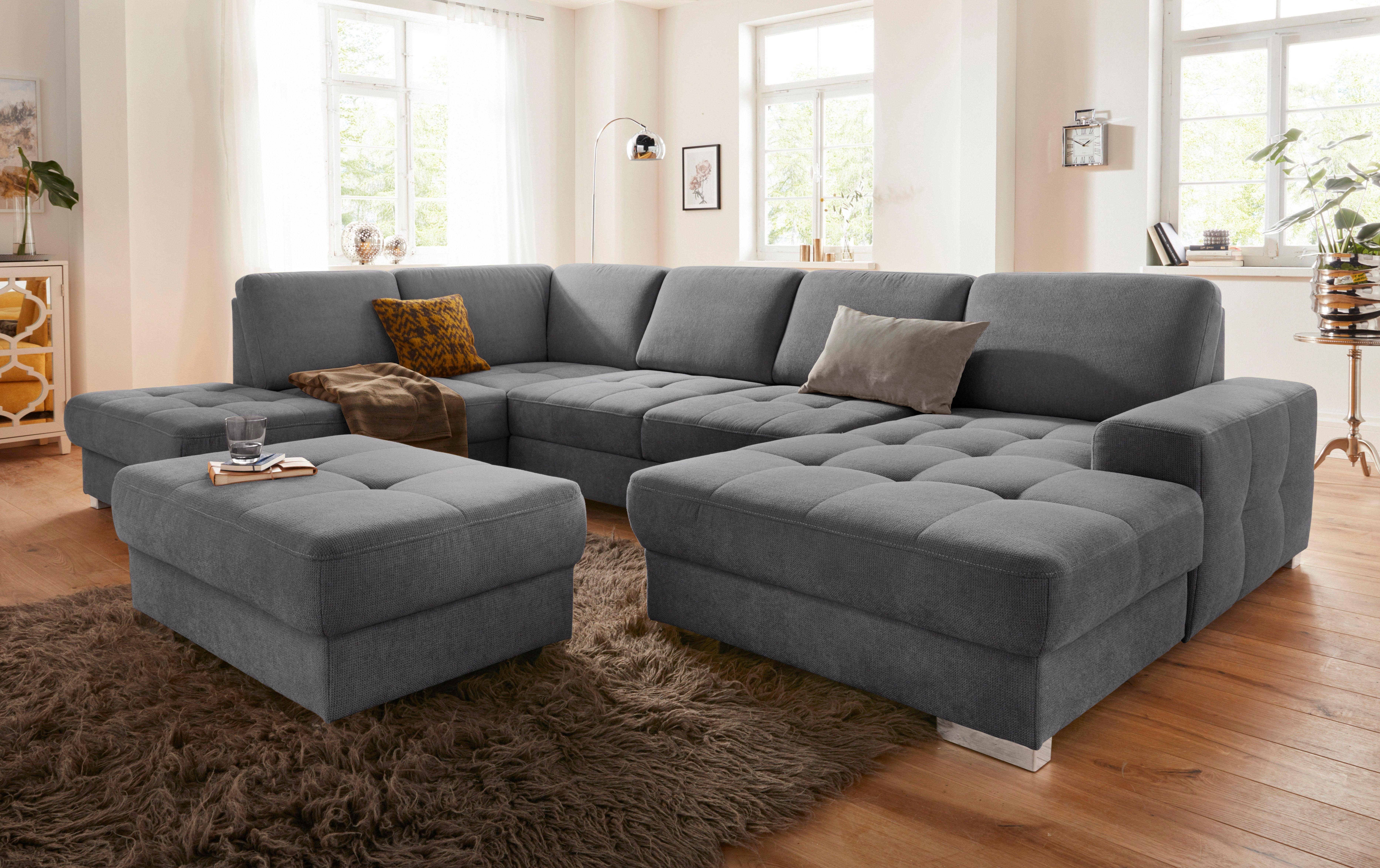 sit&more Wohnlandschaft "Santorini U-Form" mit Federkern und Sitztiefenvers günstig online kaufen