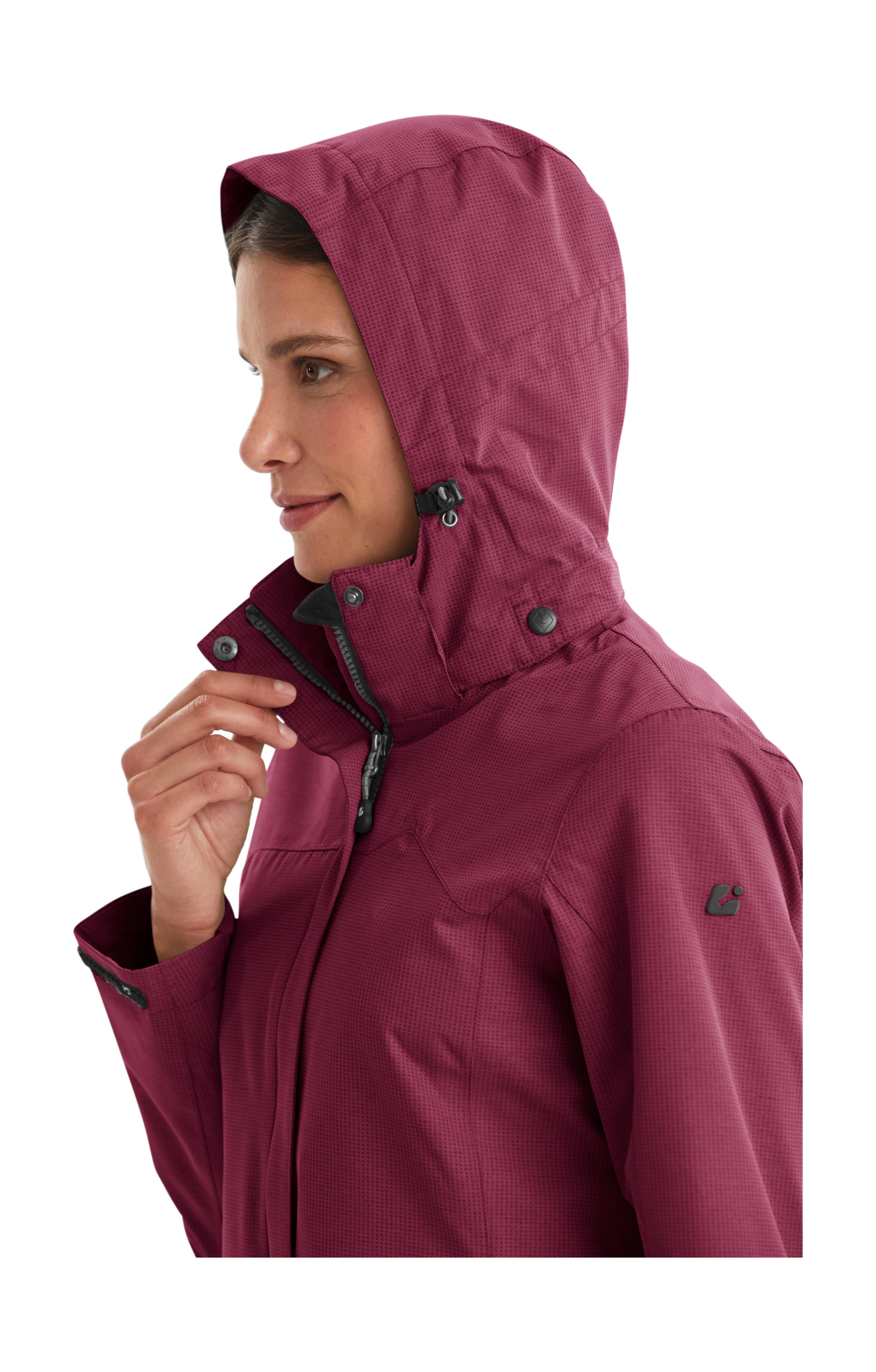 Inkele Killtec Outdoorjacke dunkelrosé