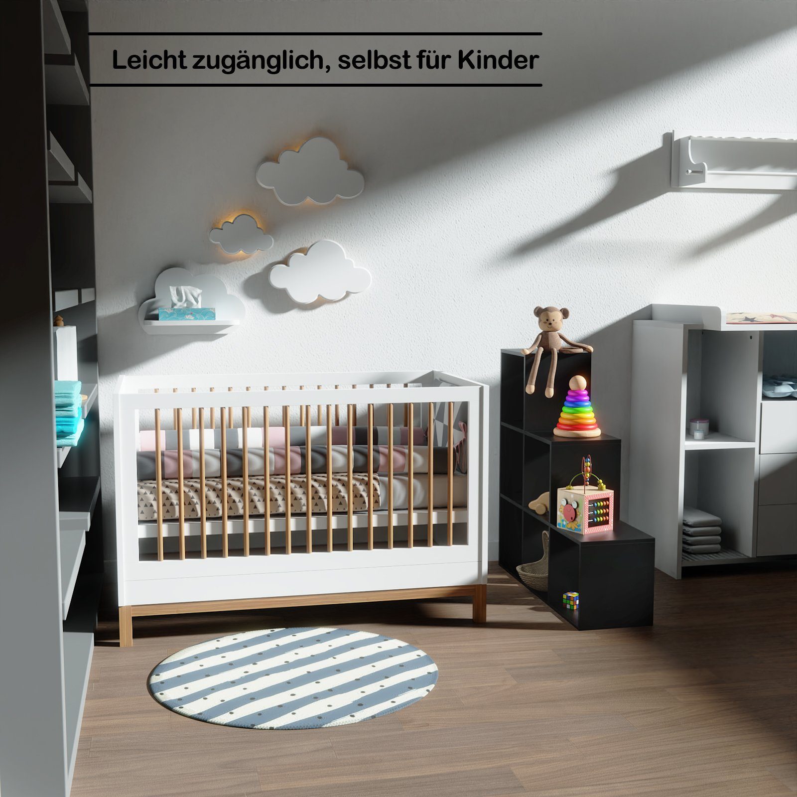 MIADOMODO Raumteiler Treppenregal- Weiß/Braun, 6/10 Fächer, günstig online kaufen