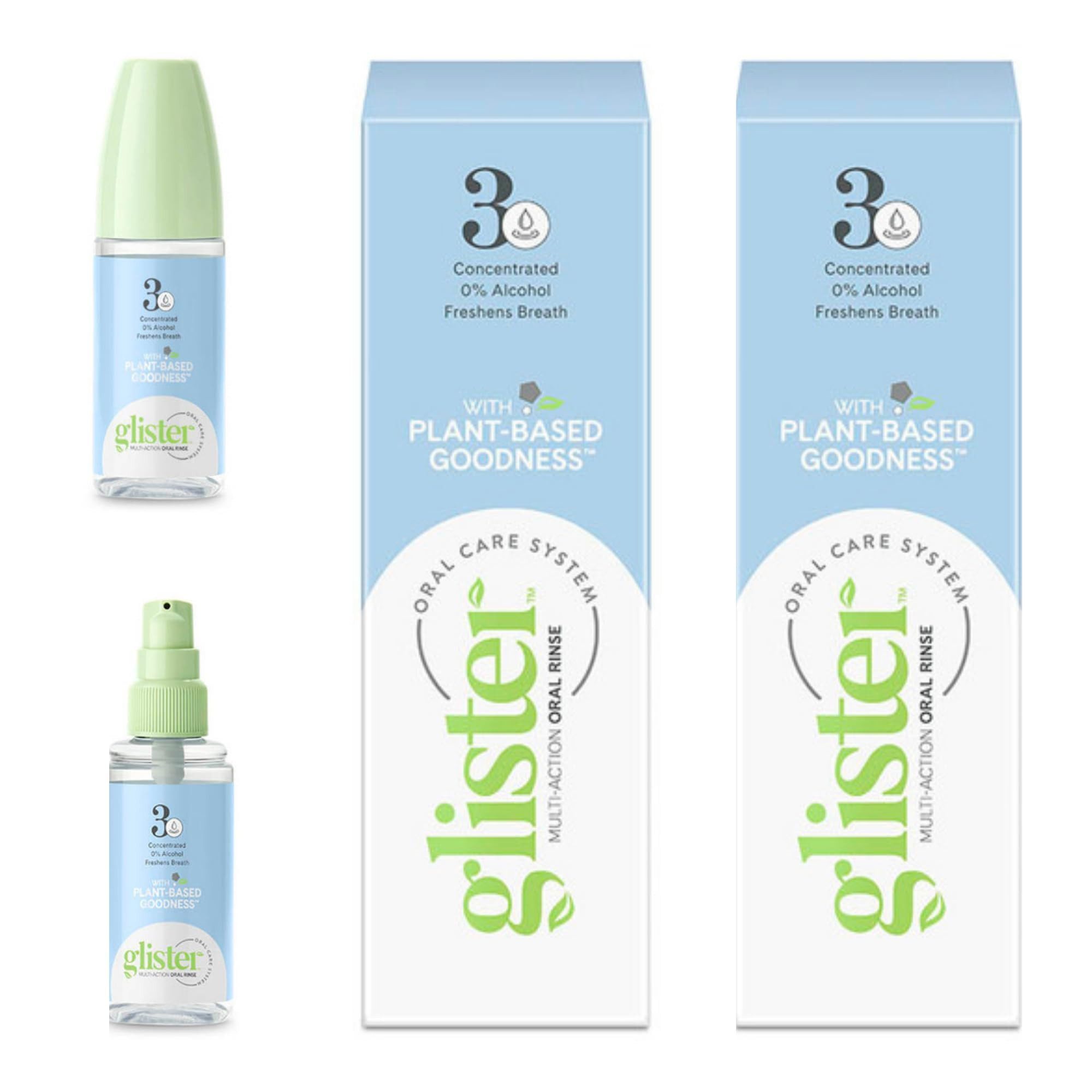 Amway Mundwasser Mundwasserkonzentrat mit Anti-Plaque-Formel GLISTER™ - 72ml, (2-tlg) alkoholfrei