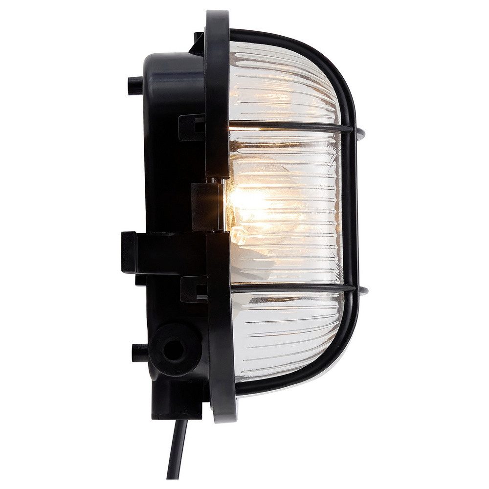 Nordlux Wandleuchte Nordlux Skotlampe 17051003 Wandleuchte E27 Schwarz