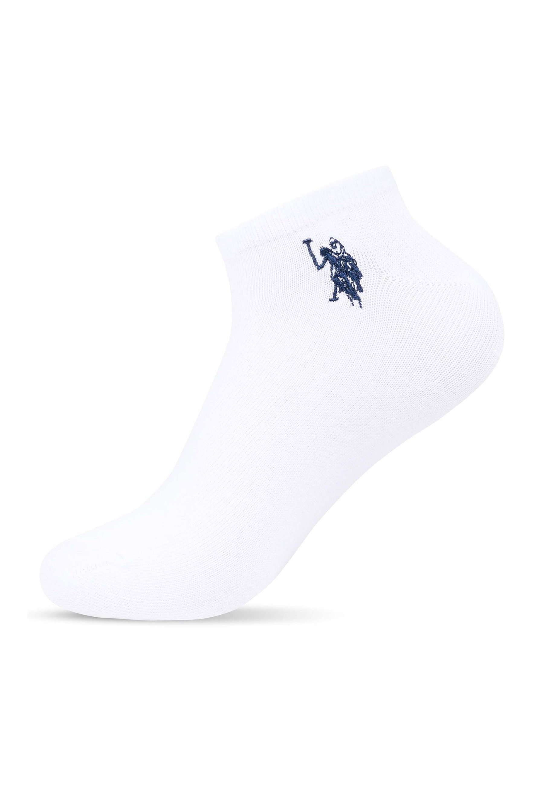 U.S. Polo Assn. Socken USNoaah Sneaker 6er Pack – Kurzsocken Baumwolle unisex Niedrige Socken mit elastischem Bund und Logo