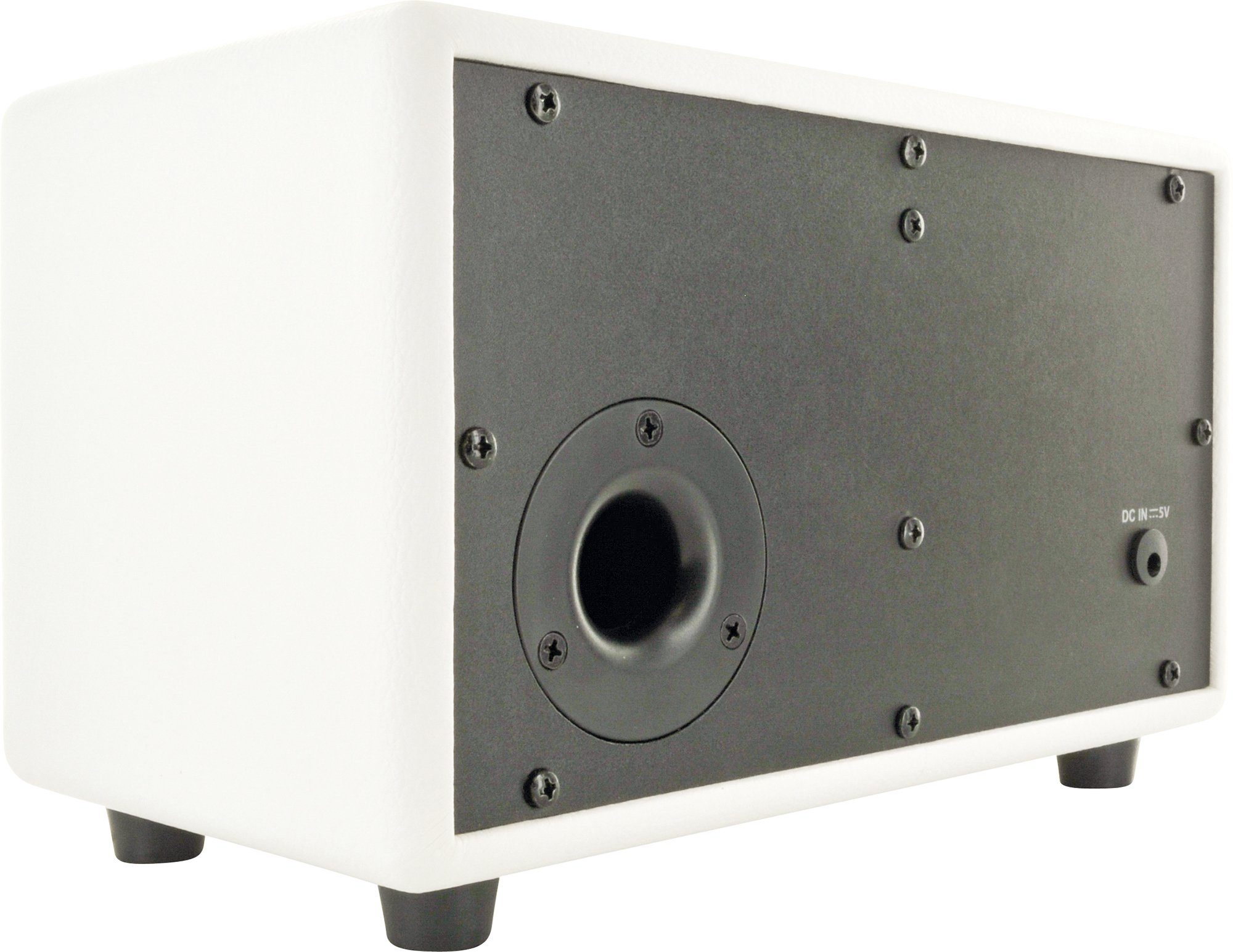 Schwaiger 661712 Bluetooth-Lautsprecher (Klinkenanschluss, Bluetooth, 24 W, Retro Design, Lederoptik)