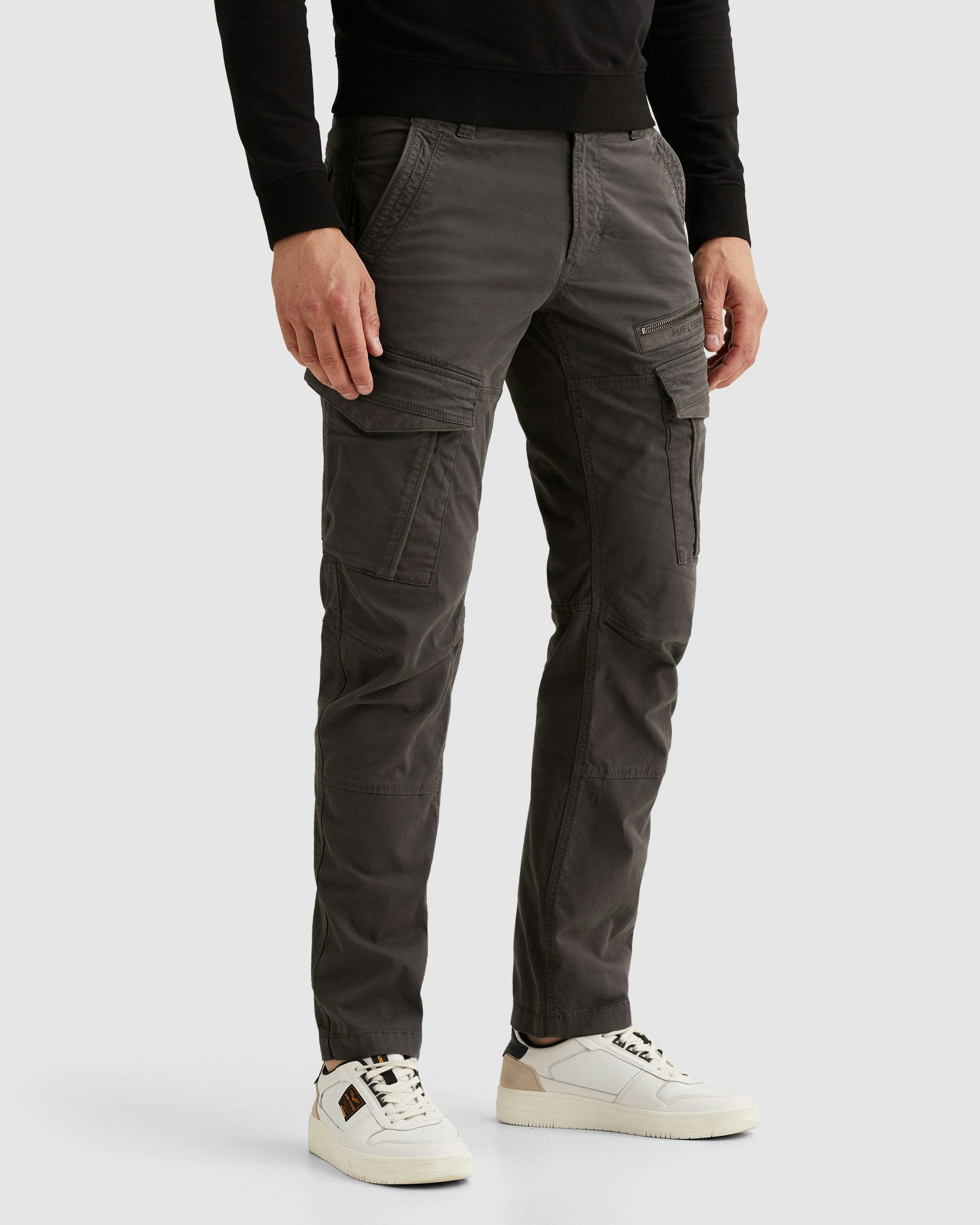 PME LEGEND Cargohose Nordrop Stretch Twill mit Logo Stickerei