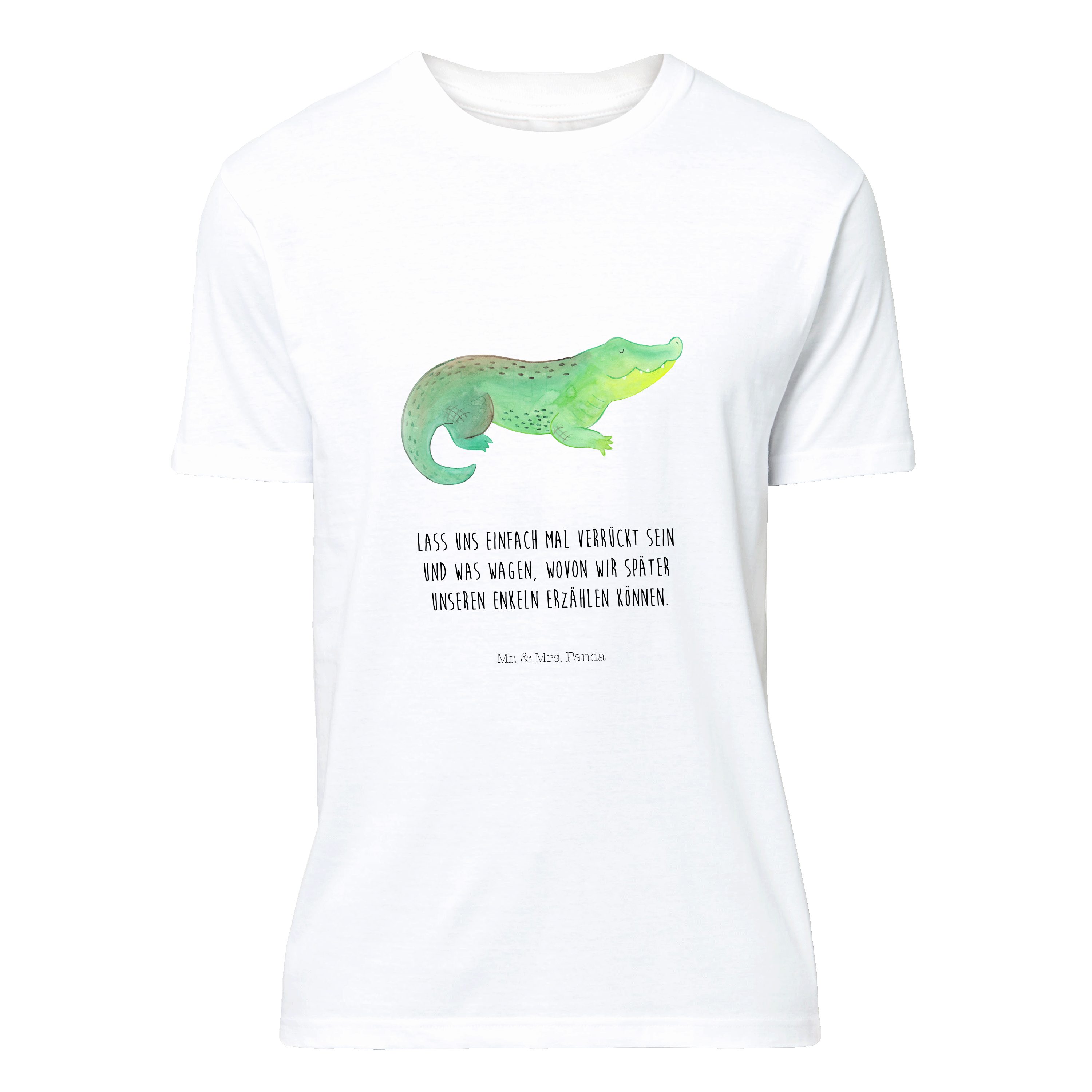 T-Shirt Krokodil - Weiß - T-Shirt, Shirt