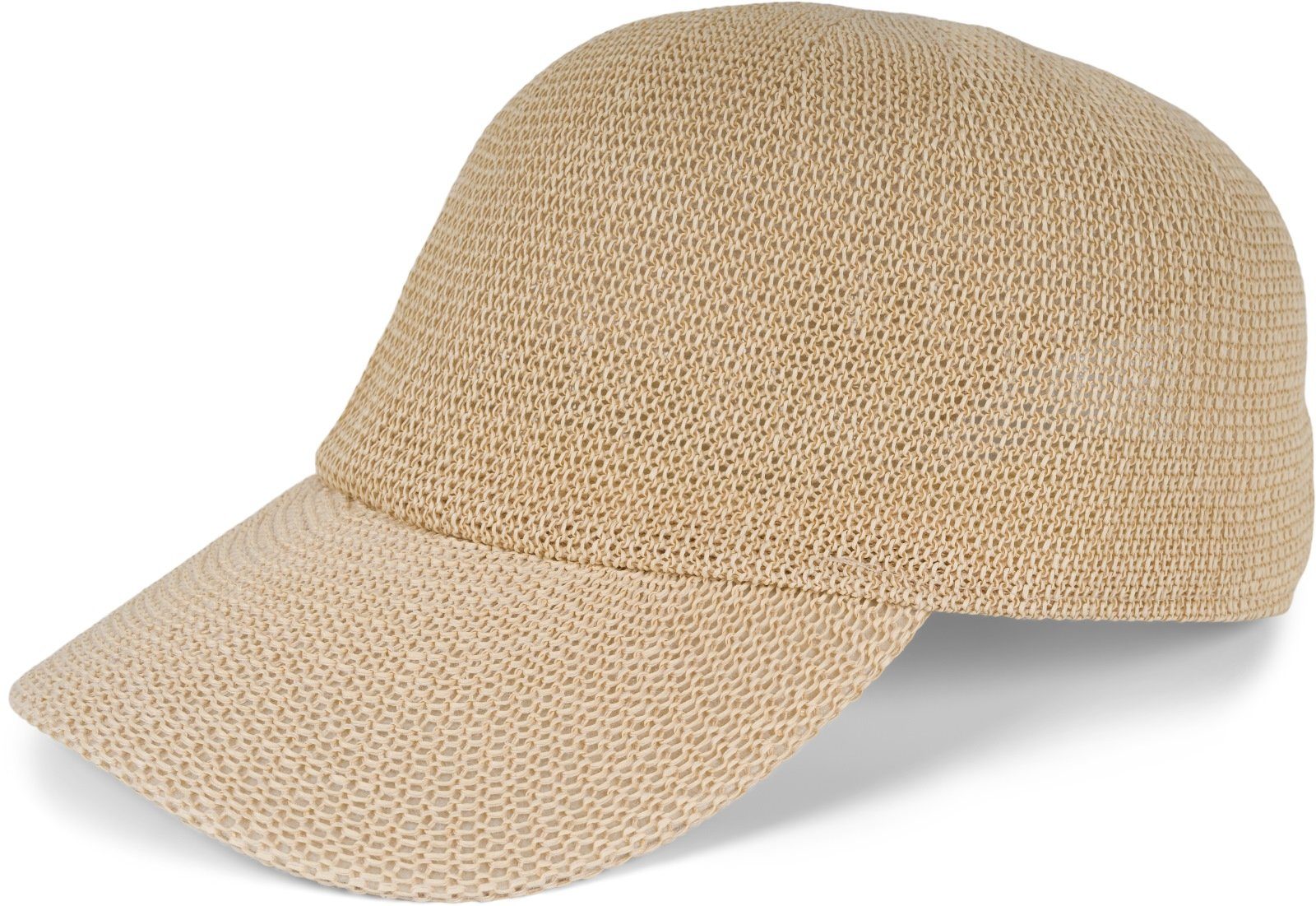 styleBREAKER Baseball Cap (1-St) Papierstroh Baseball Cap Beige