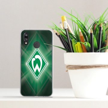 DeinDesign Handyhülle SV Werder Bremen Offizielles Lizenzprodukt Wappen Werder Bremen Laser, Huawei P20 Lite Silikon Hülle Bumper Case Handy Schutzhülle