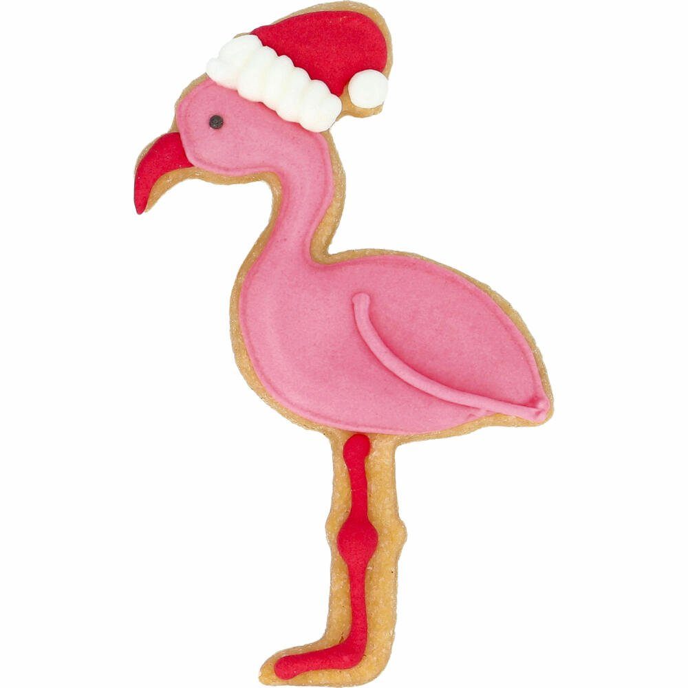 Weihnachts-Flamingo Edelstahl 8 cm, Ausstechform Birkmann