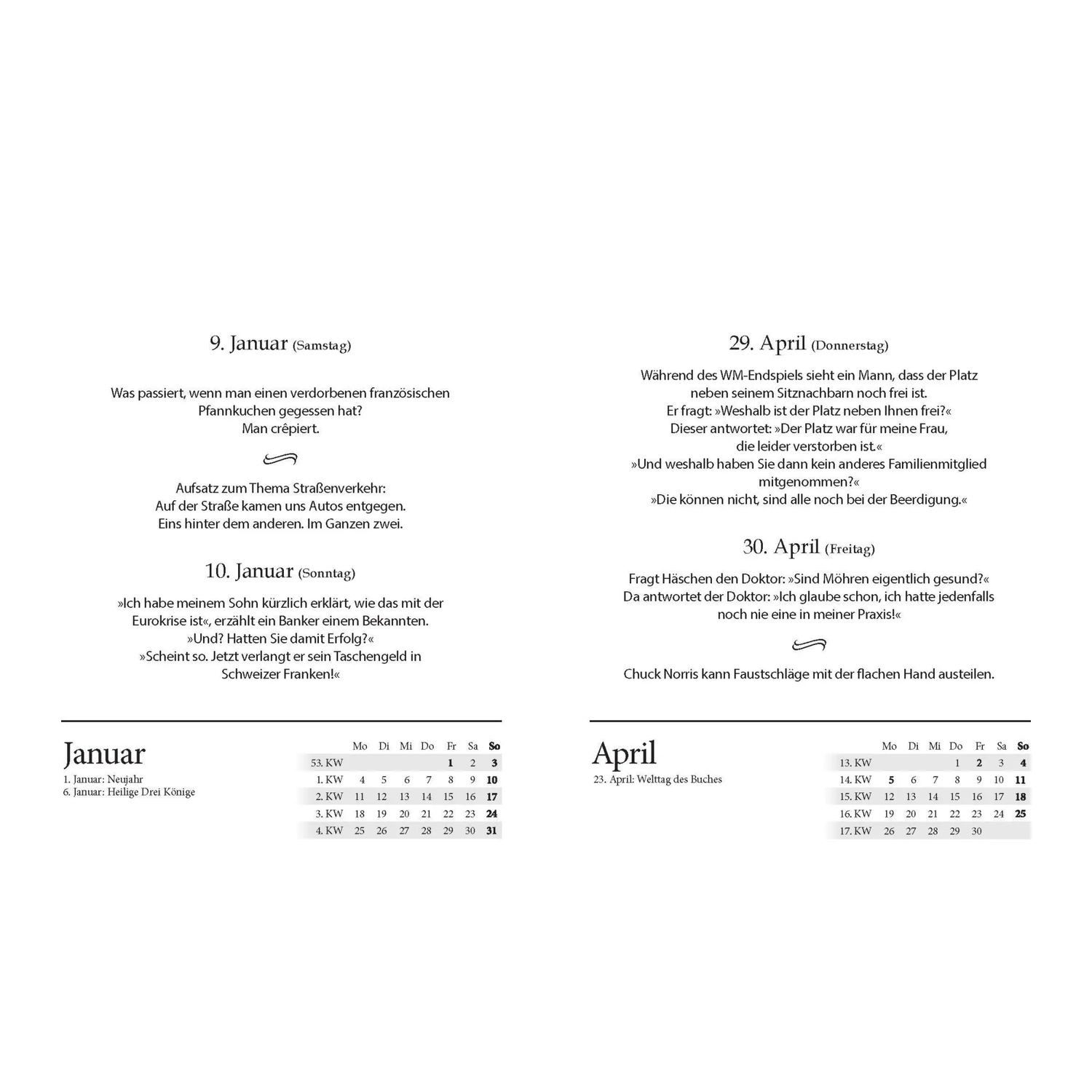 Bassermann Verlag Abreißkalender Witzekalender 2027